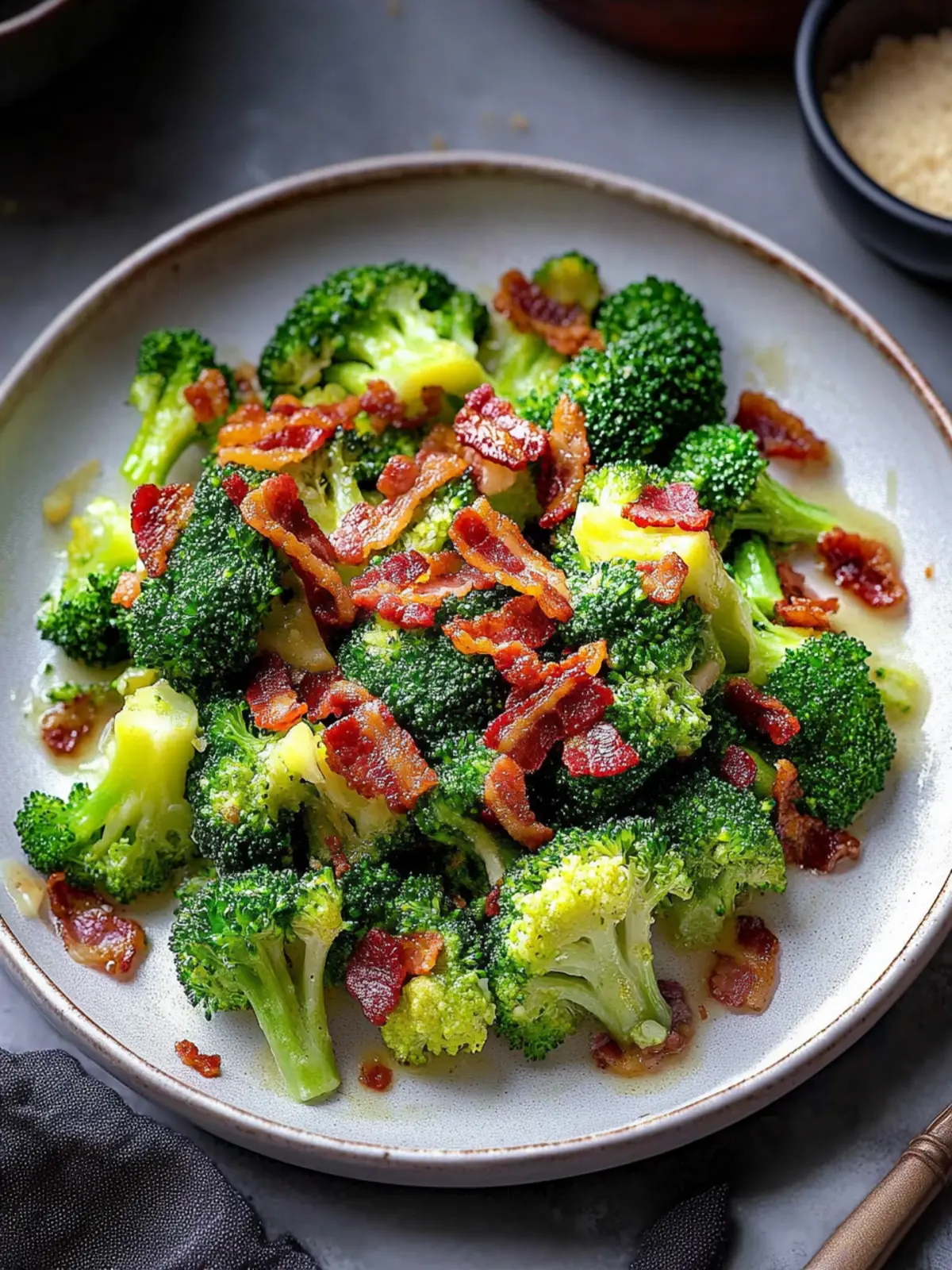 Broccoli with Garlic Sauce & Bacon: A Flavor-Packed Delight 4 Broccoli With Garlic Sauce & Bacon