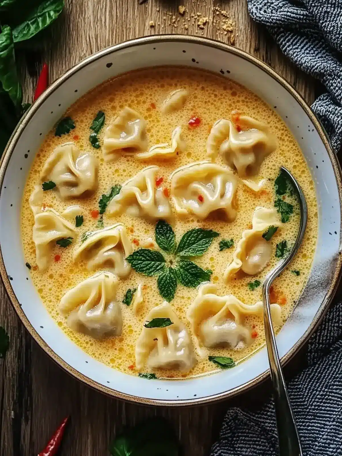 Creamy Thai Dumpling Soup: Your New Favorite Cozy Spoonful 2 Creamy Thai Dumpling Soup