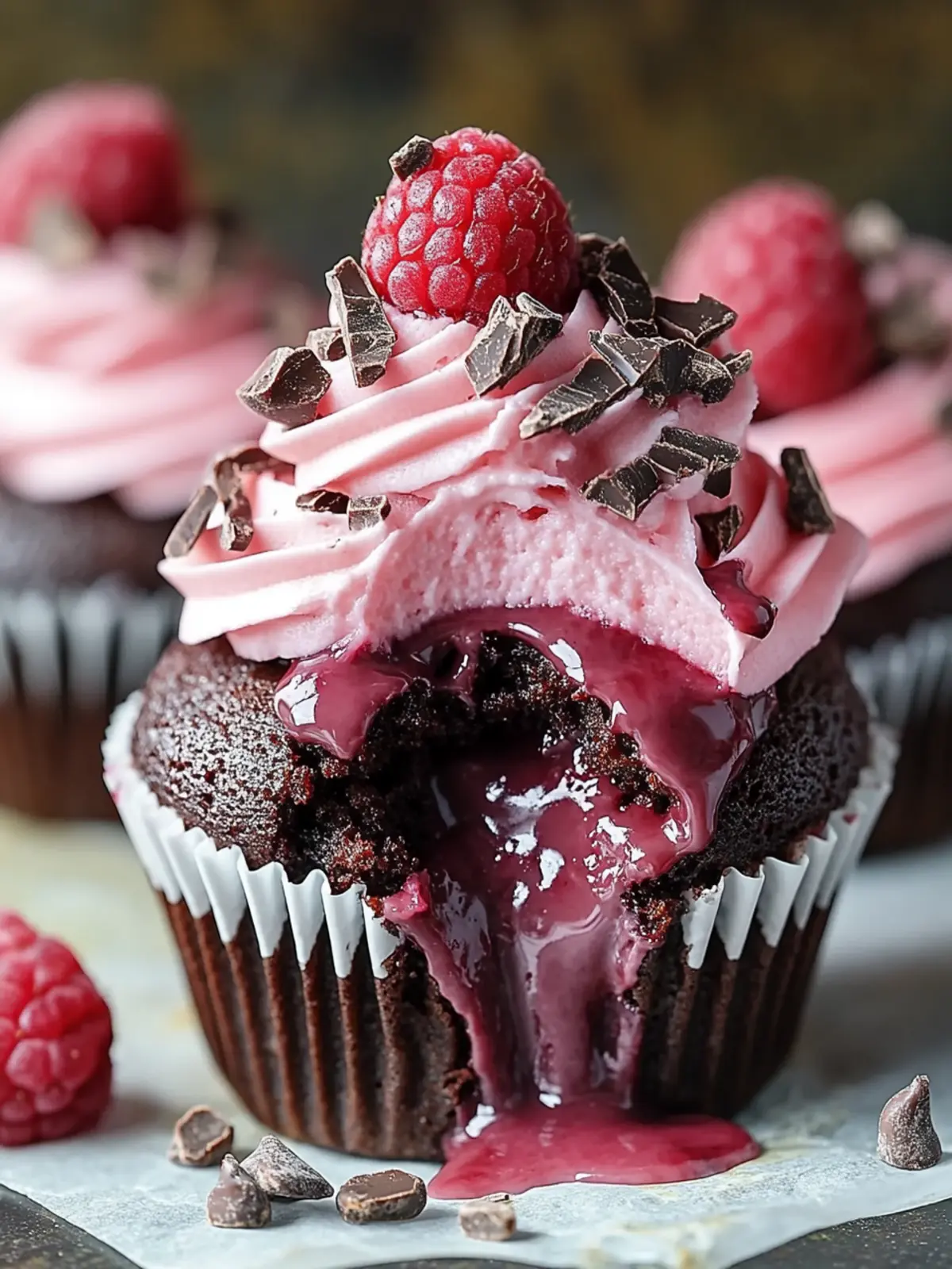 Raspberry Chocolate Lava Cupcakes that Erupt with Flavor 2 Raspberry Chocolate Lava Cupcakes