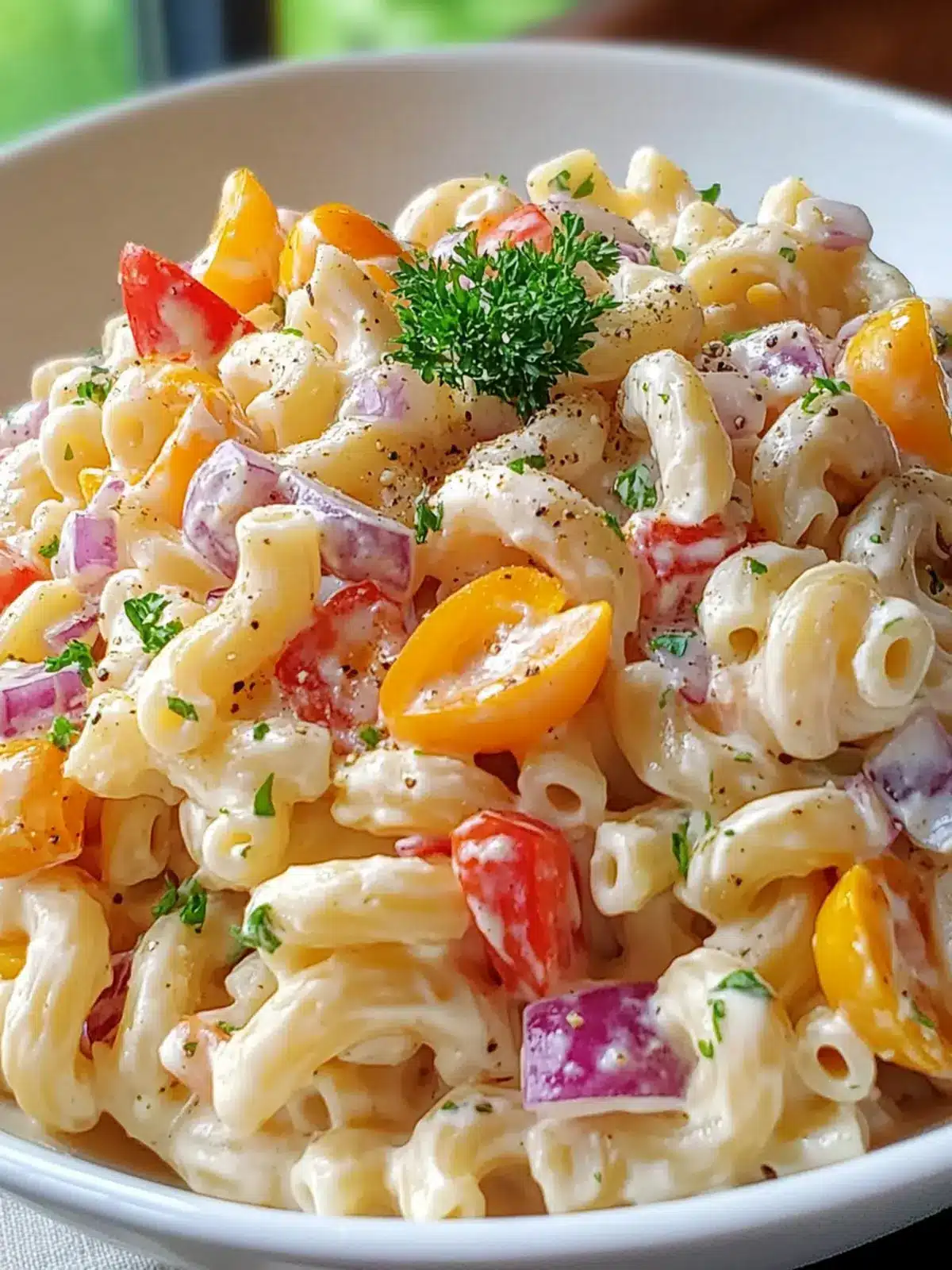 Zesty Creamy Mac-Daddi-Roni Pasta Salad for Summer Fun 5 Zesty Creamy Mac-Daddi-Roni Pasta Salad
