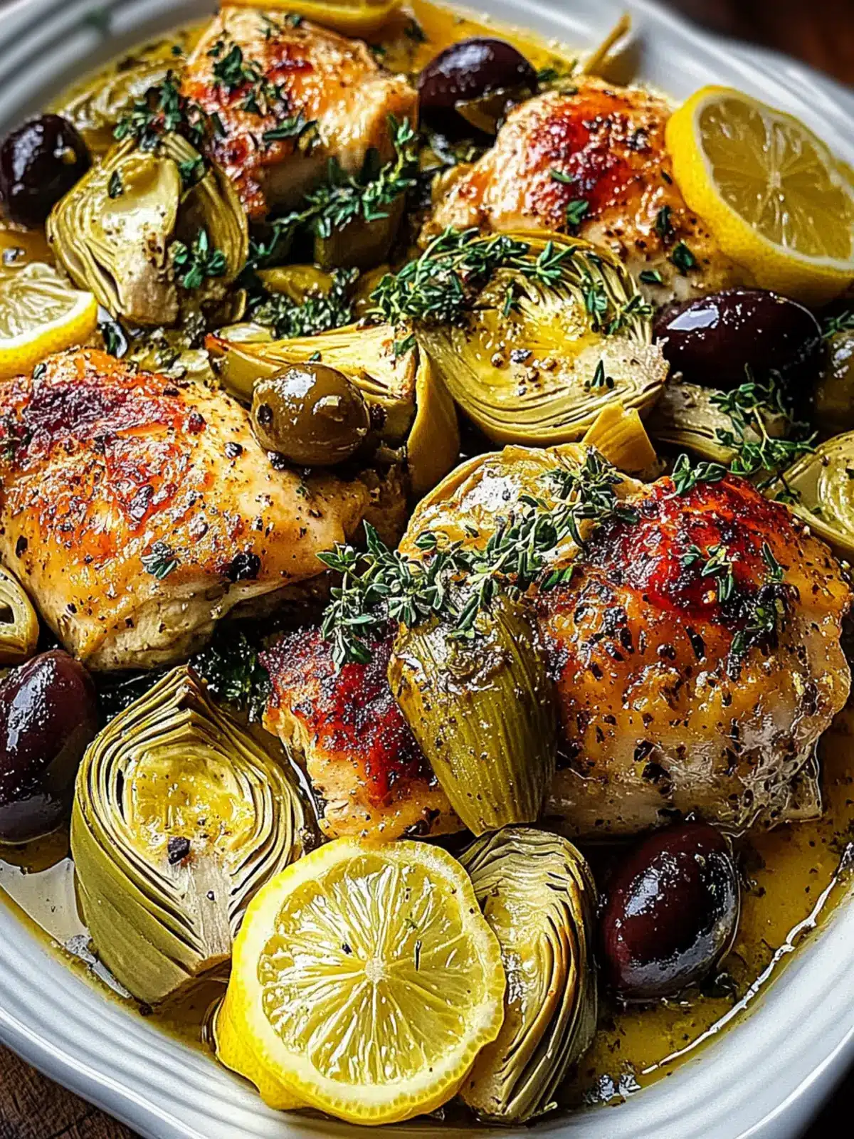Mediterranean Lemon Chicken with Artichokes & Olives Bliss 3 Mediterranean Lemon Chicken with Artichokes & Olives