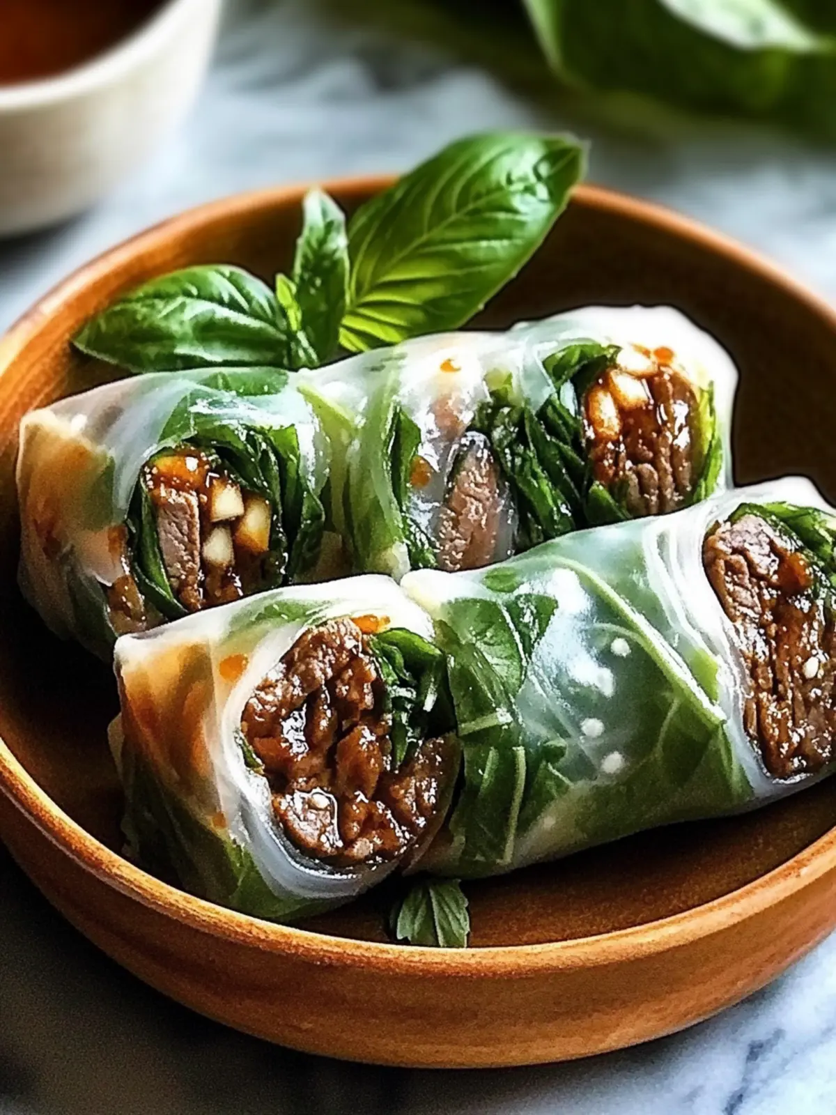 Savory Thai Basil Beef Rolls Your New Favorite Appetizer 3 Thai Basil Beef Rolls