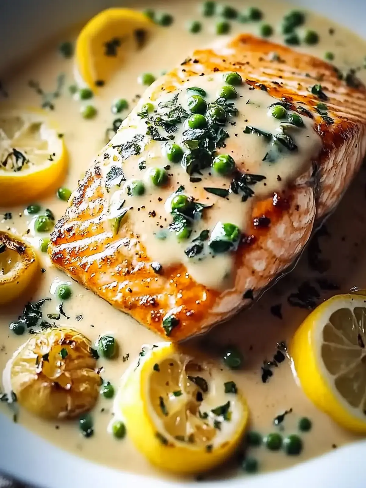 Creamy Lemon Garlic Salmon Piccata in 30 Minutes or Less 2 Creamy Lemon Garlic Salmon Piccata