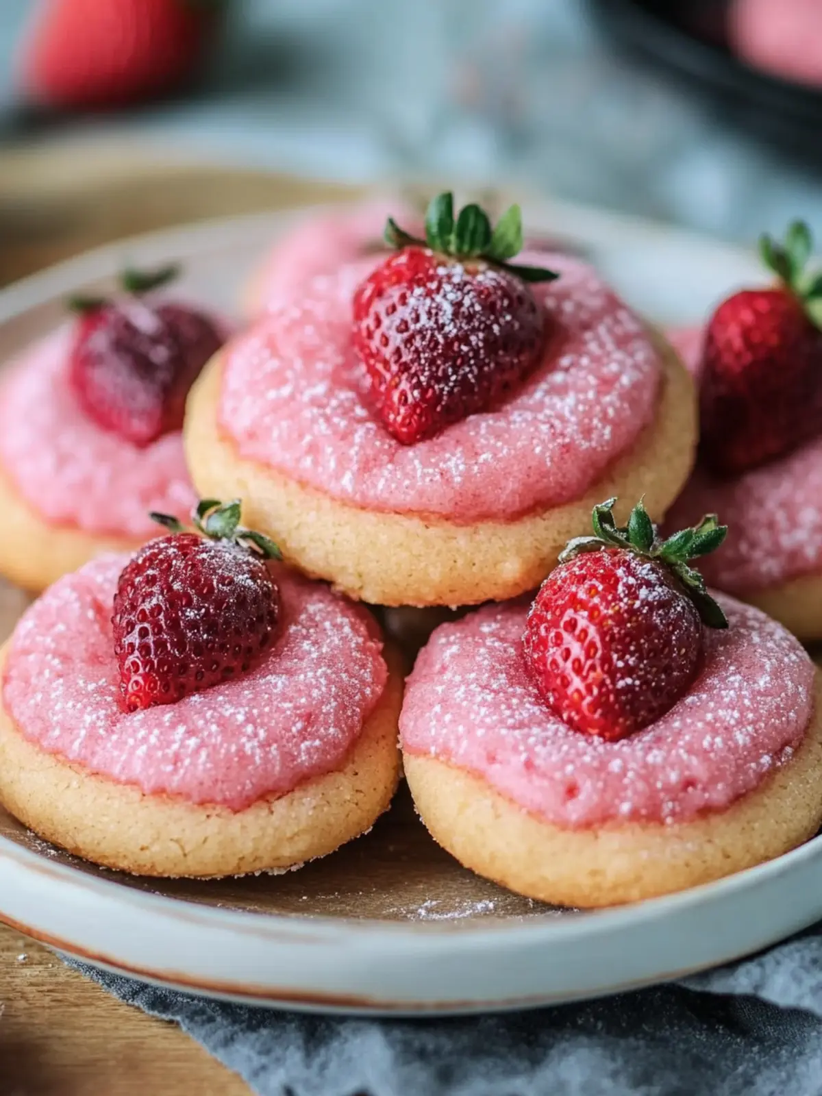 Delightful Strawberry Kiss Cookies that Melt in Your Mouth 2 Strawberry Kiss Cookies