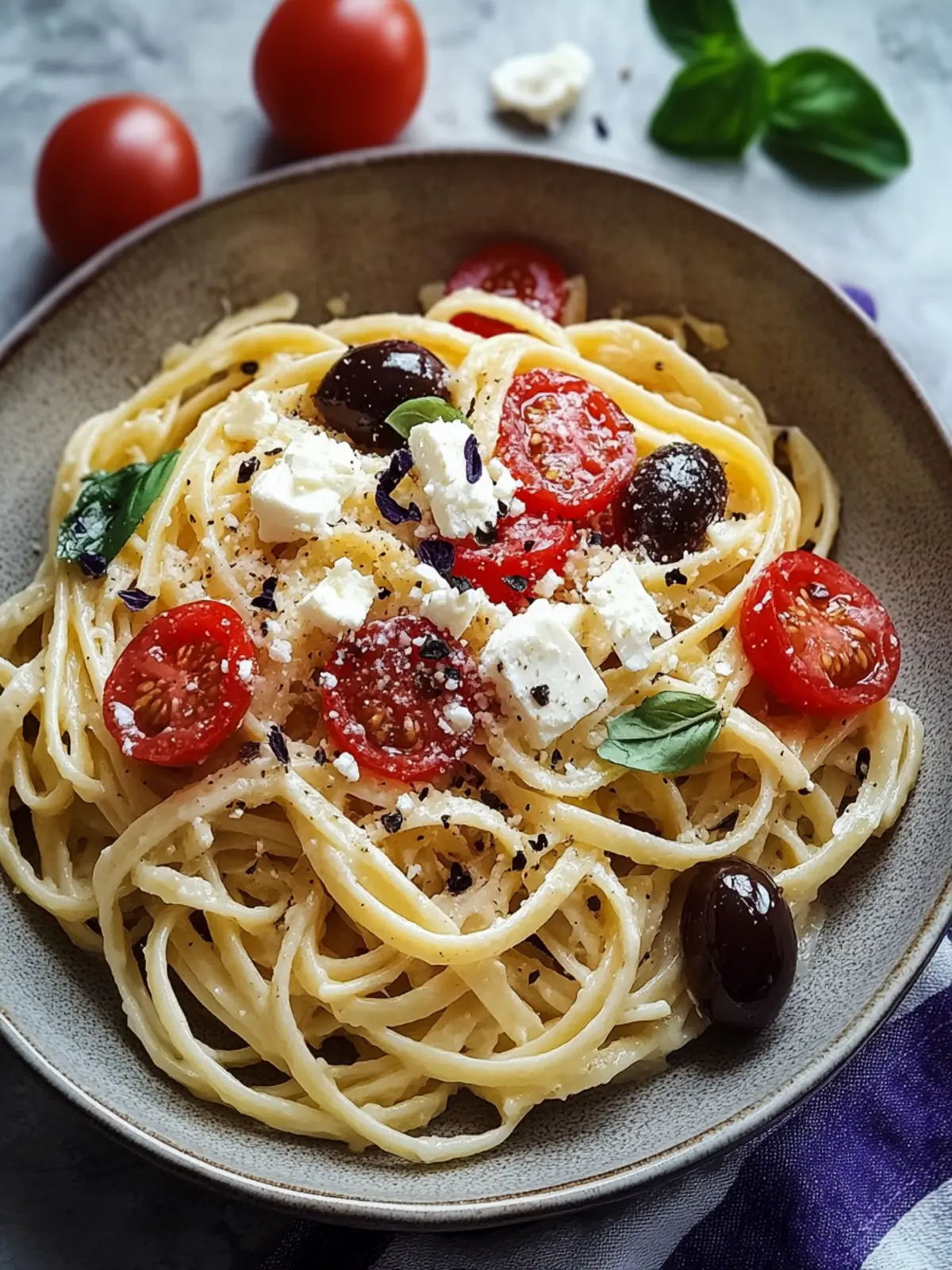 Zesty Greek Pasta with Feta and Olives for a Quick Delight 4 Greek Pasta with Feta and Olives