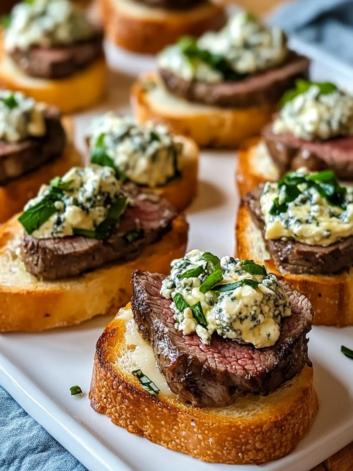 Beef Tenderloin Gorgonzola Crostini: Elevate Your Appetizer Game 2 Beef Tenderloin Gorgonzola Crostini