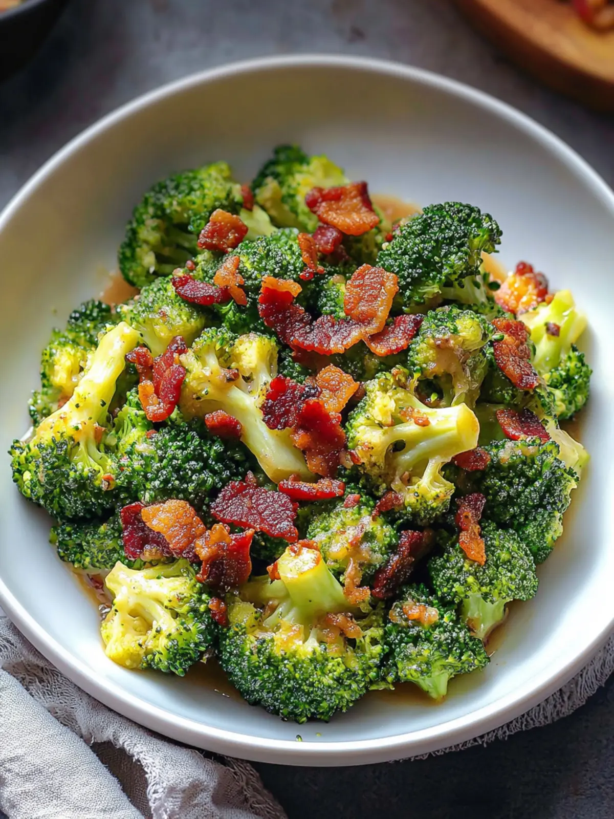 Broccoli with Garlic Sauce & Bacon: A Flavor-Packed Delight 3 Broccoli With Garlic Sauce & Bacon