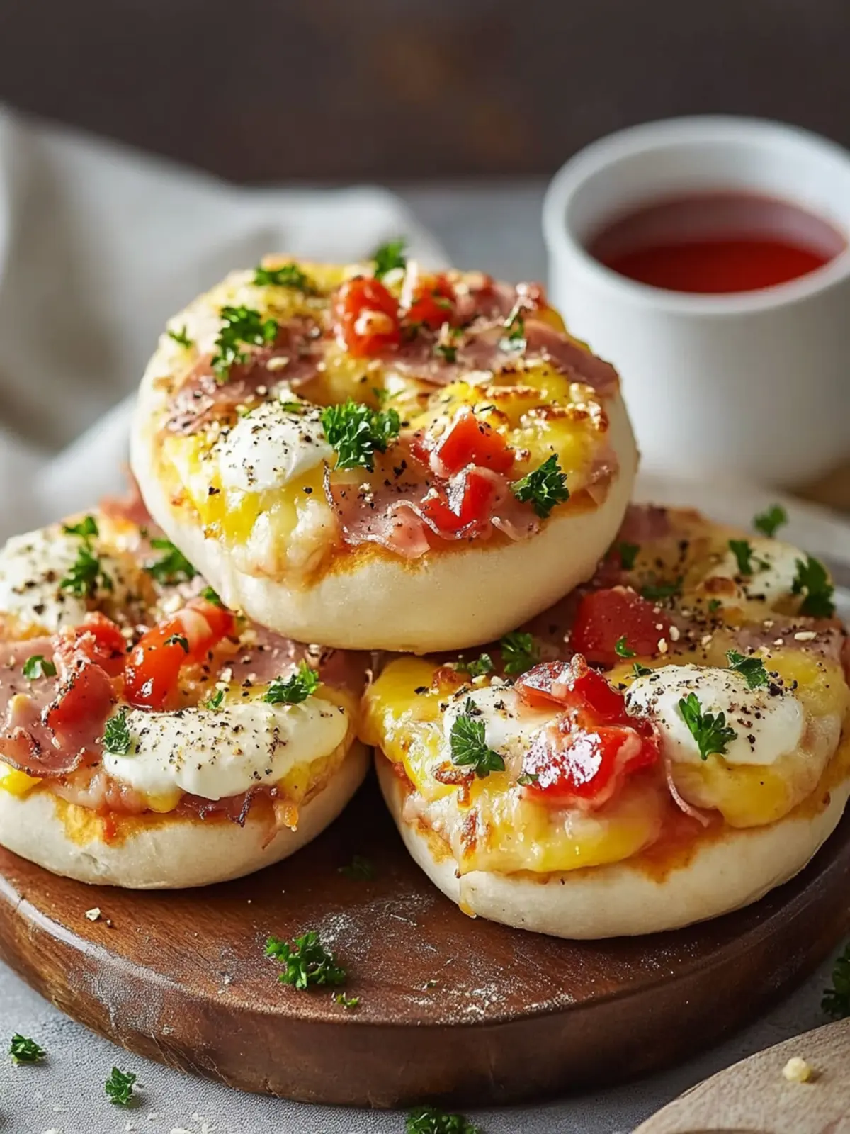 Mouthwatering Breakfast Pizza Bagels Recipe in Under 20 Minutes 2 Breakfast Pizza Bagels Recipe