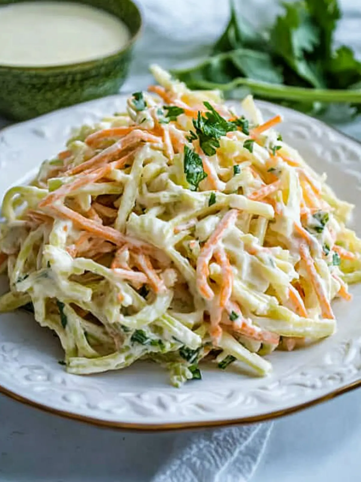 French Celery Slaw: A Crisp, Creamy Deli Delight 3 French Celery Slaw