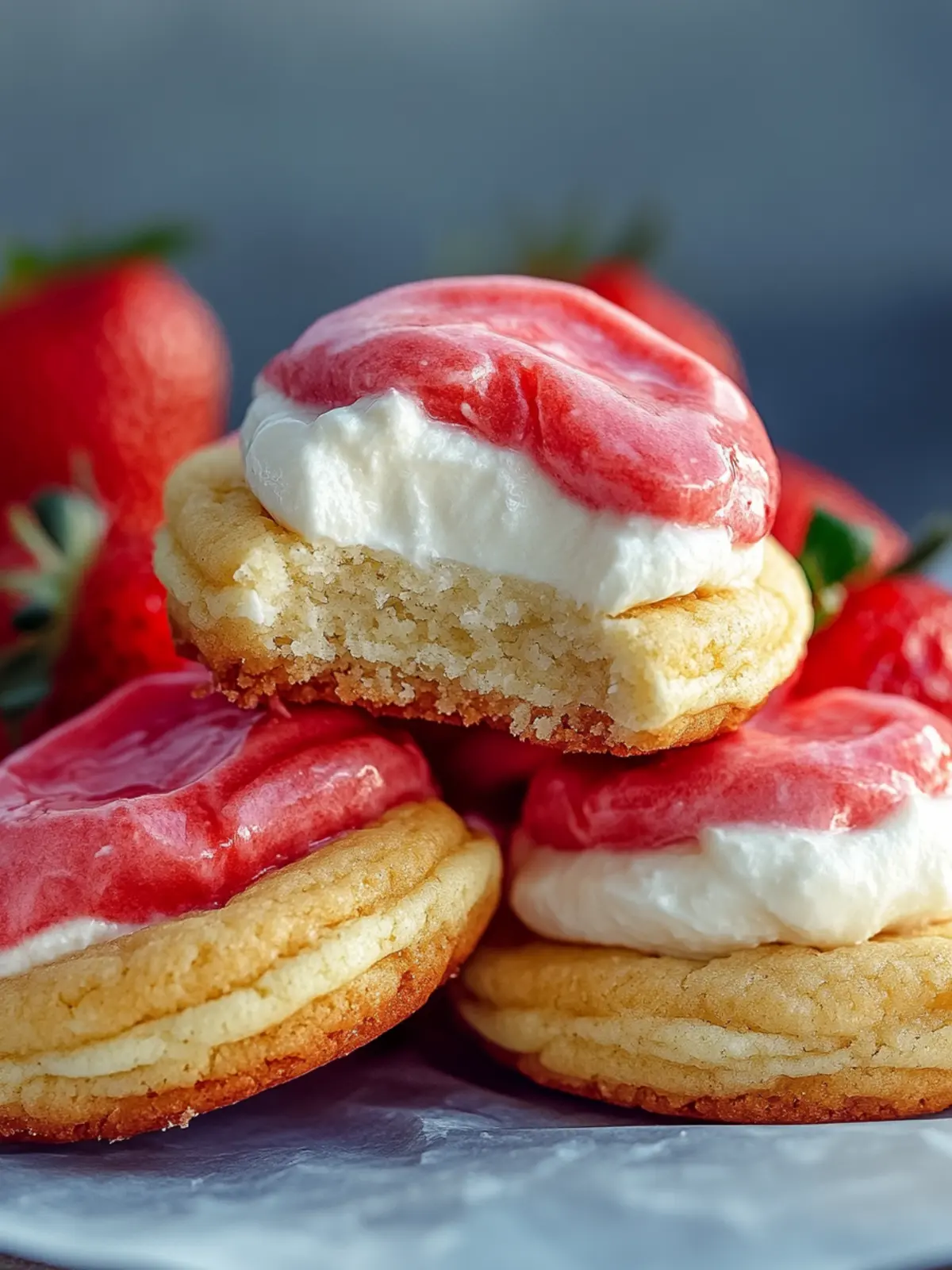 Strawberry Cheesecake Cookies: A Magical Dessert Delight 3 Strawberry Cheesecake Cookies