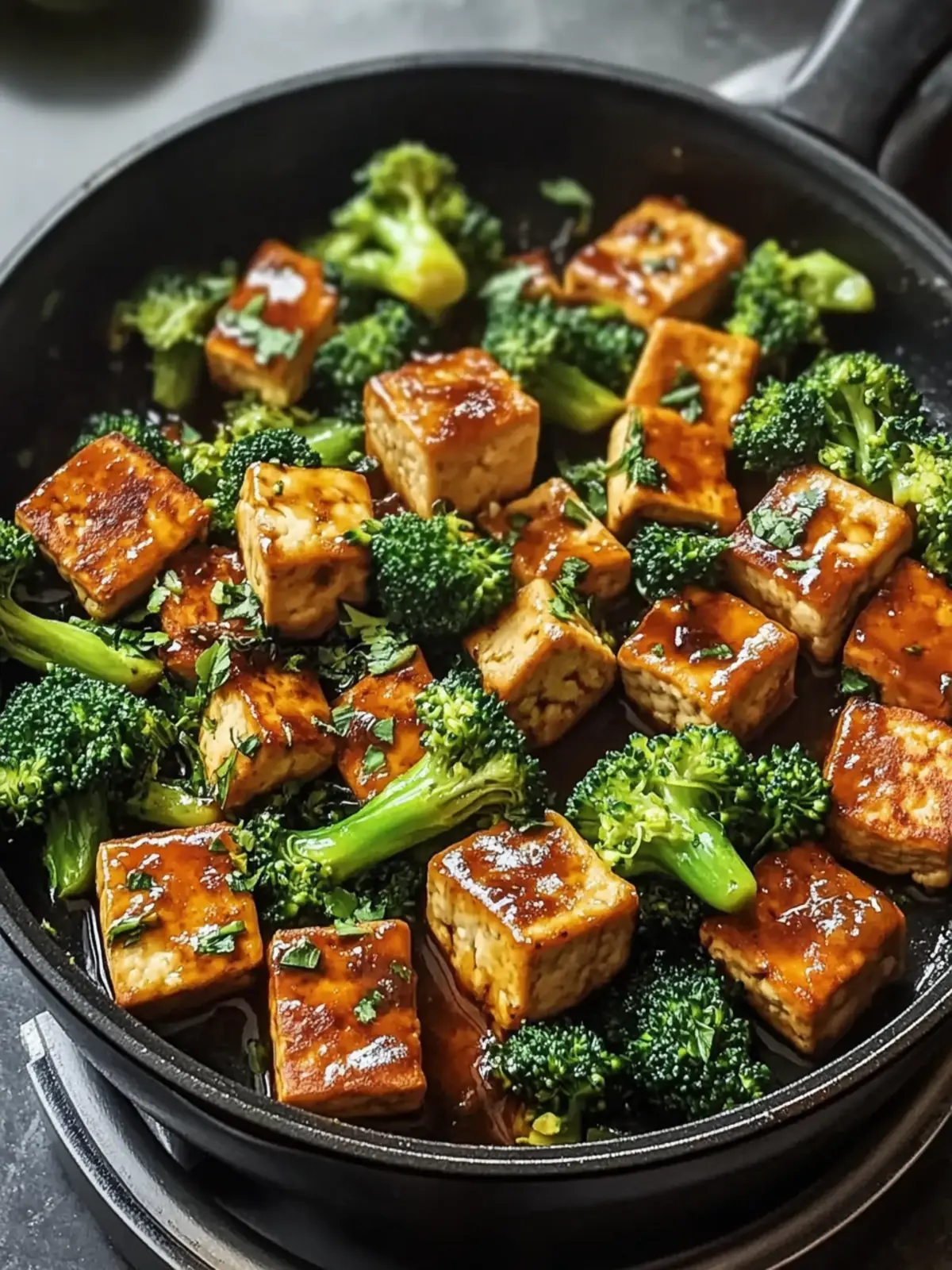 One-Pan Tofu and Broccoli: Quick, Crispy, and Full of Flavor 4 One-Pan Tofu and Broccoli