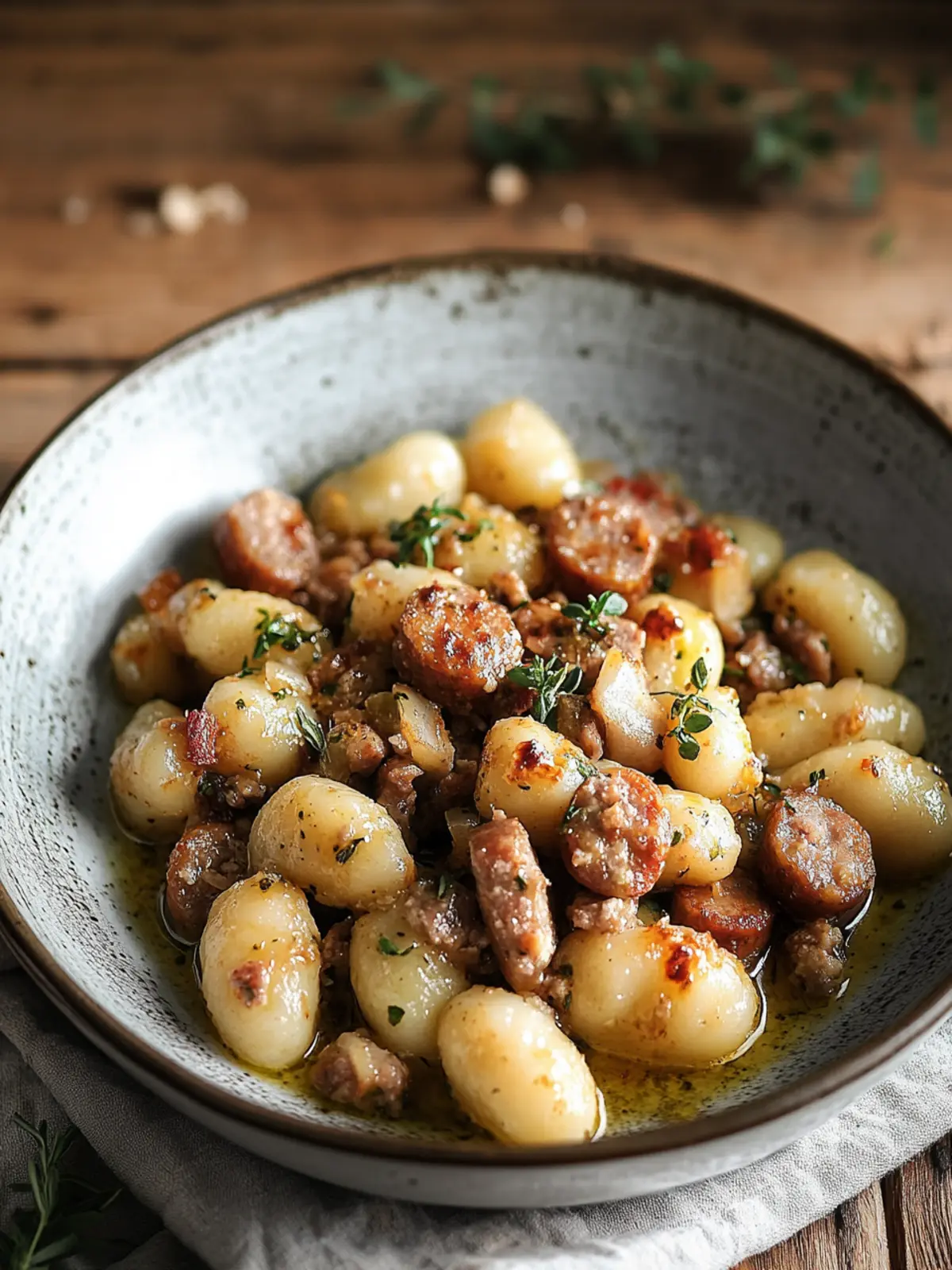 Savory Garlic Butter Gnocchi with Sausage in 30 Minutes 4 Garlic Butter Gnocchi with Sausage