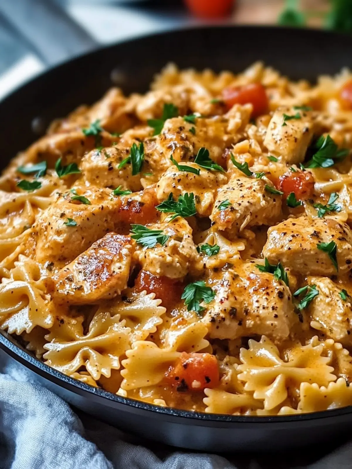 Creamy Cajun Chicken Bowtie Pasta Skillet for Cozy Nights 3 Creamy Cajun Chicken Bowtie Pasta Skillet