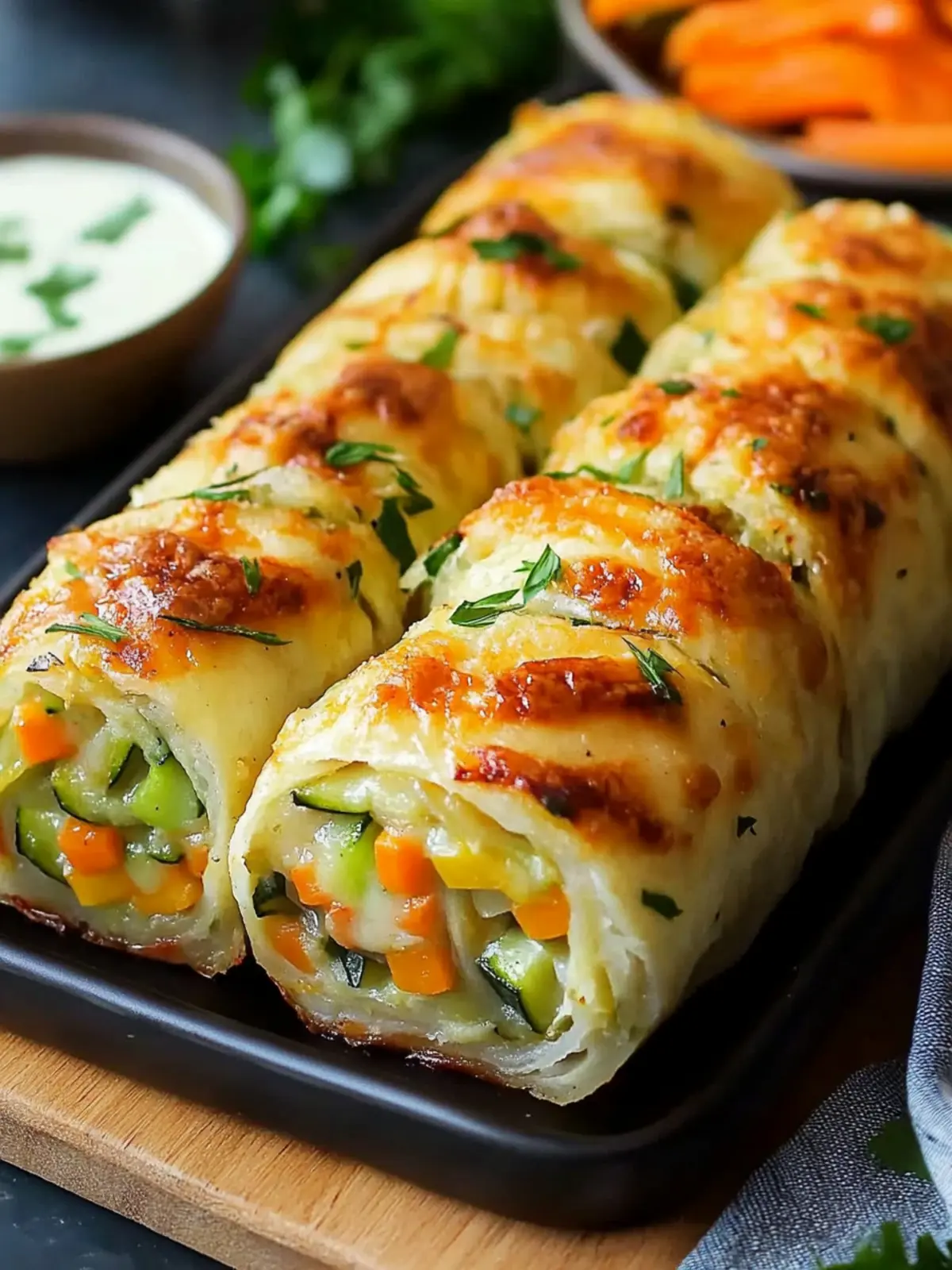Cheesy Baked Vegetable Rolls for a Crispy, Guilt-Free Treat 5 Cheesy Baked Vegetable Rolls