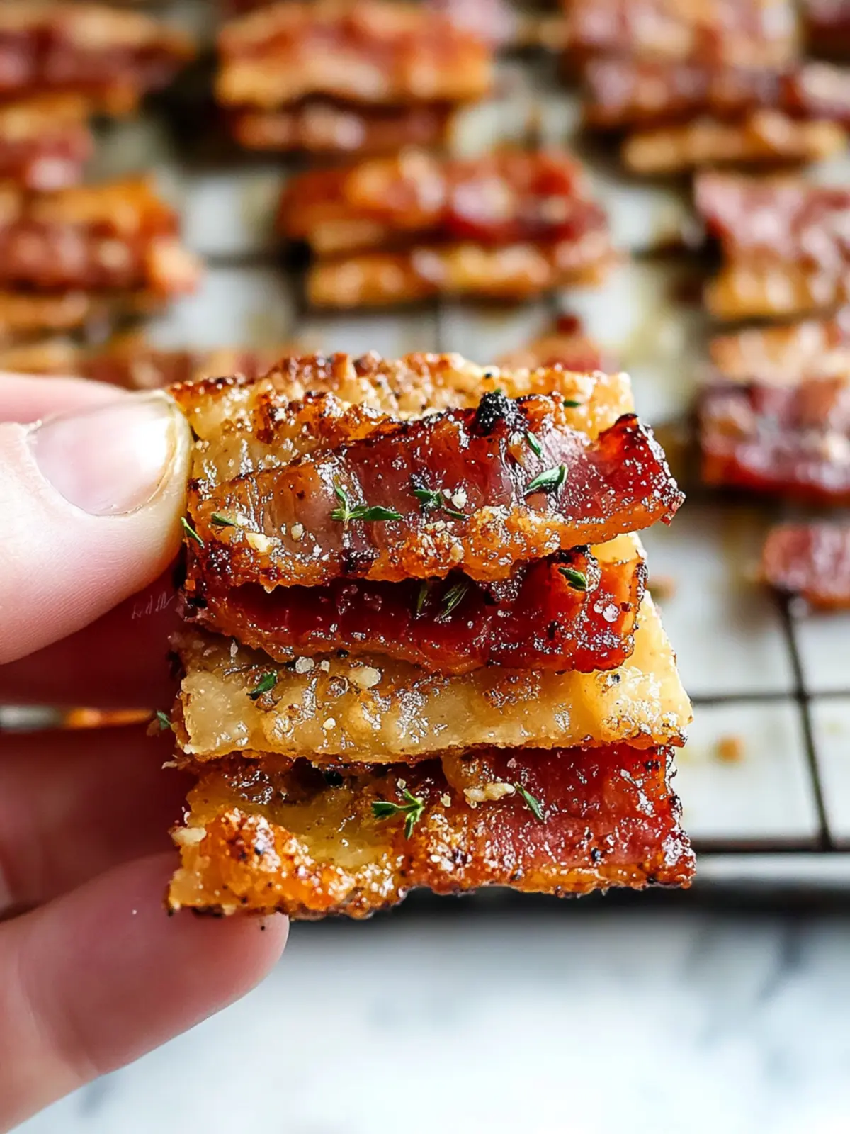 Parmesan Candied Bacon Crackers for Irresistible Snacking 3 Parmesan Candied Bacon Crackers