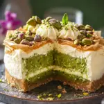 Irresistible Baklava Pistachio Cheesecake for Sweet Lovers 44 Baklava Pistachio Cheesecake