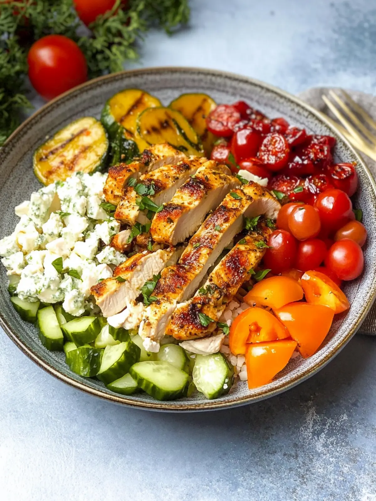 Delicious Greek Chicken Bowl Recipe for Easy Healthy Meals 3 Greek Chicken Bowl Recipe