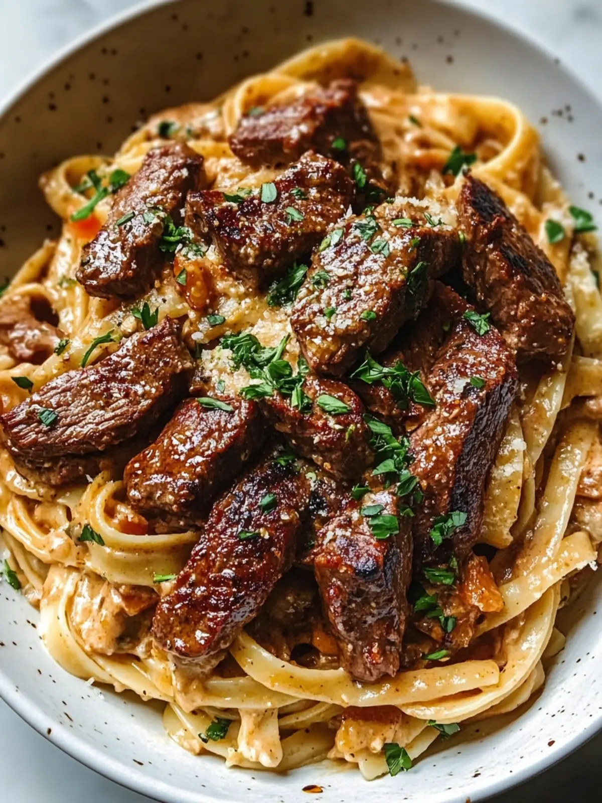 One-Pan Creamy Cajun Honey Garlic Steak Pasta in 30 Minutes 5 One-Pan Creamy Cajun Honey Garlic Steak Pasta