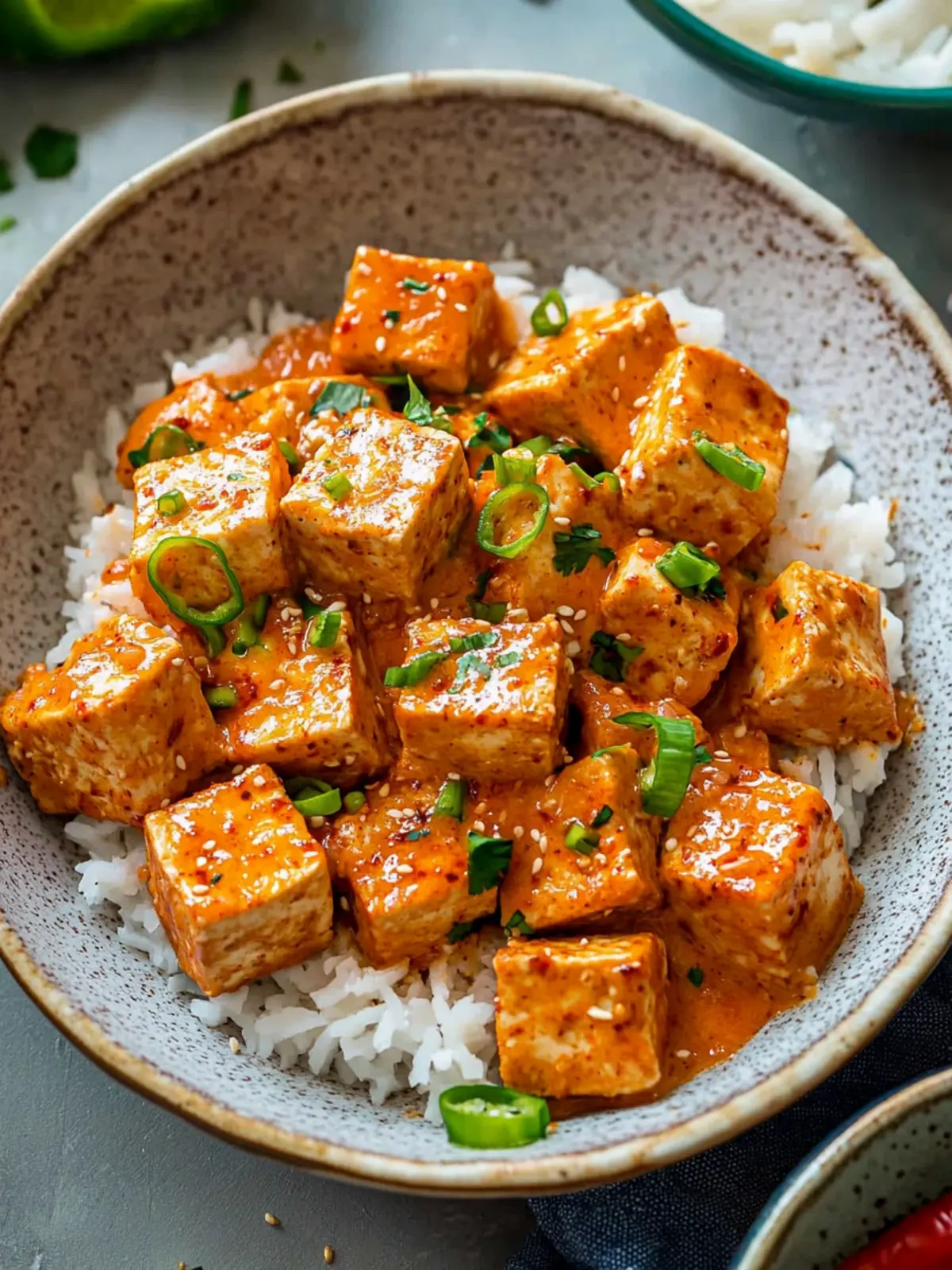 Spicy Tofu with Creamy Coconut Sauce for Flavor Lovers 3 Spicy Tofu with Creamy Coconut Sauce