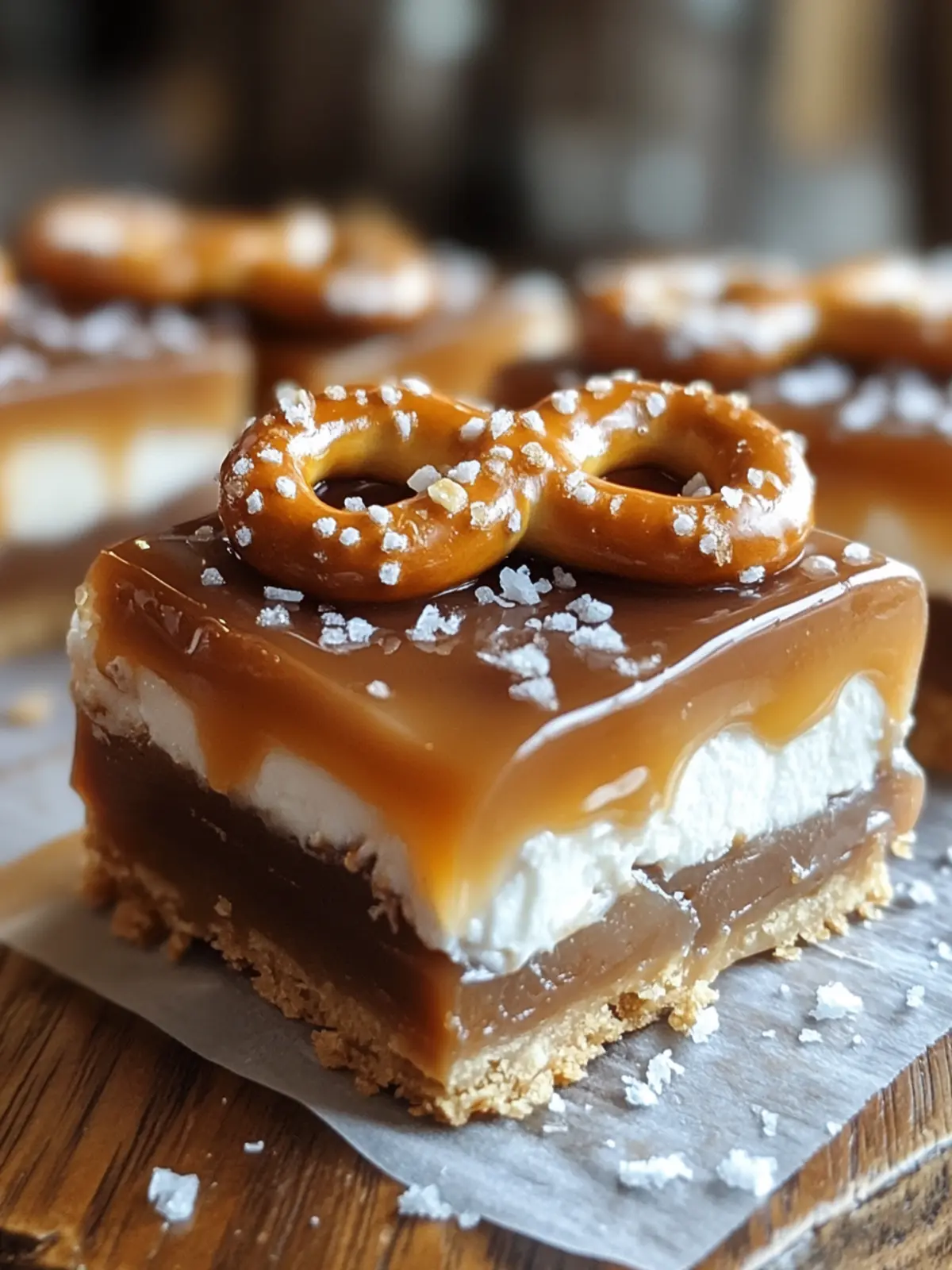 Quick No-Bake Salted Caramel Pretzel Bars You’ll Crave Daily 2 Quick No-Bake Salted Caramel Pretzel Bars