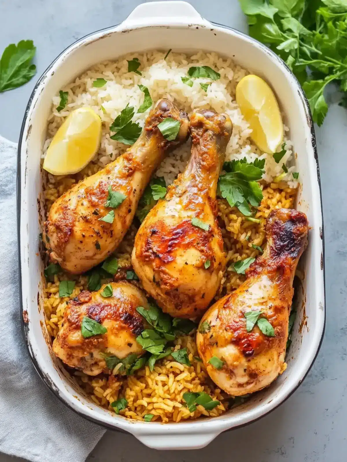 Creamy Paprika Chicken Drumsticks with Rice for Cozy Nights 2 Creamy Paprika Chicken Drumsticks with Steamed Rice