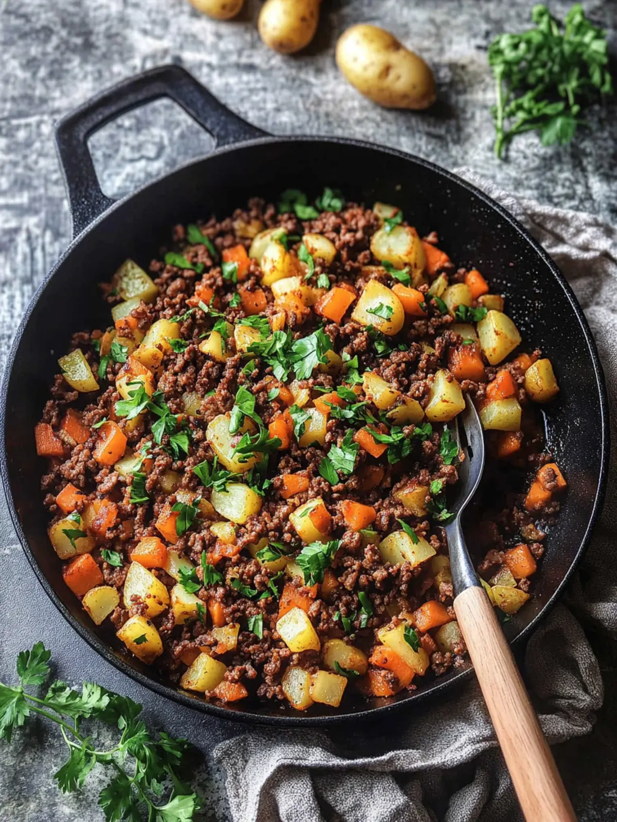 Savory Ground Beef Potato Hash: Your Quick Comfort Food Fix 2 Ground Beef Potato Hash