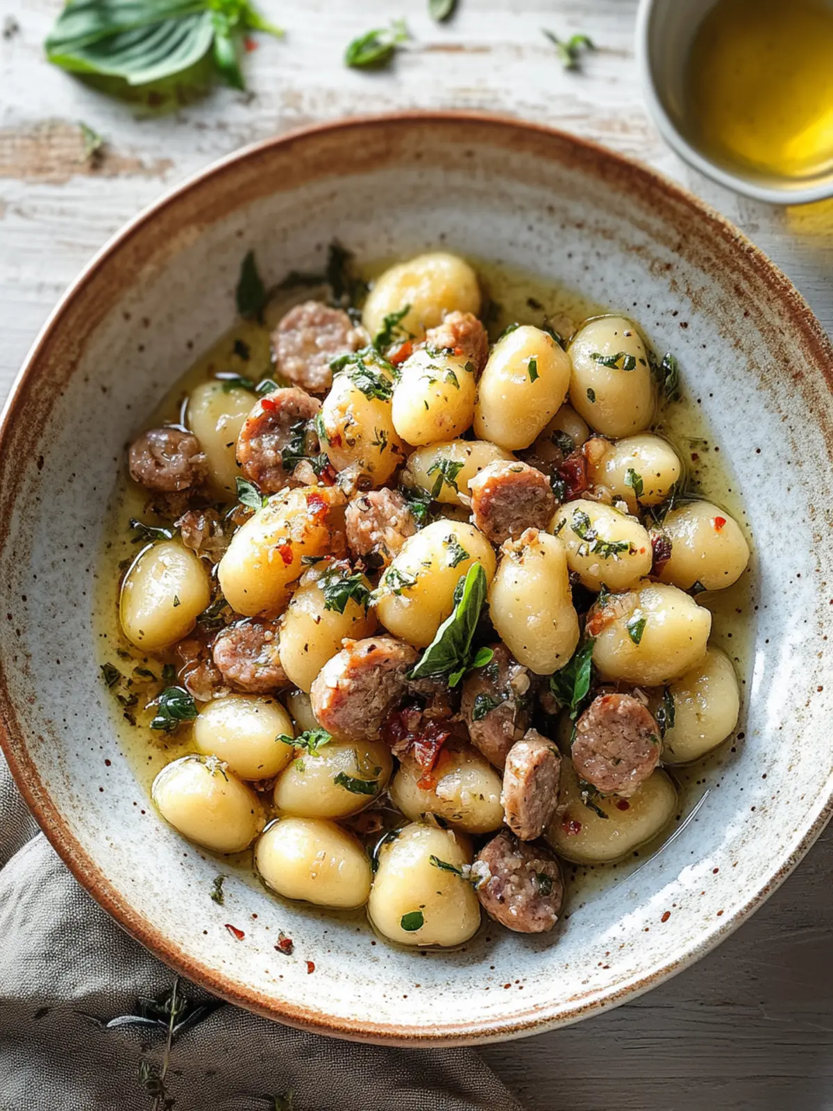 Savory Garlic Butter Gnocchi with Sausage in 30 Minutes 5 Garlic Butter Gnocchi with Sausage