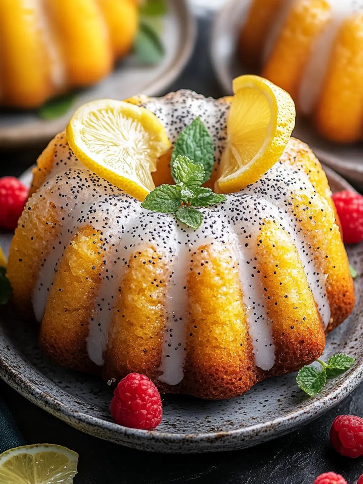 Zesty Mini Lemon Poppy Seed Bundt Cakes for Sunny Days 3 Mini Lemon Poppy Seed Bundt Cakes