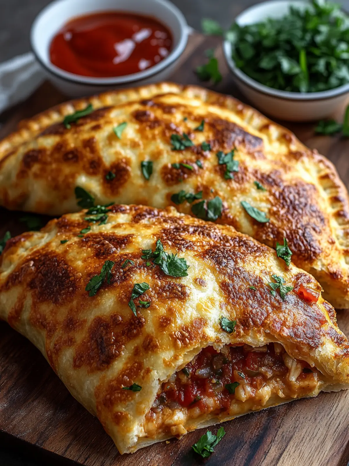 Delicious High-Protein Keto Calzone in Just 20 Minutes! 2 High-Protein Keto Calzone
