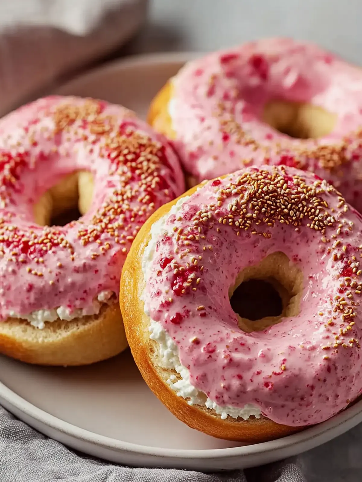 Strawberry Cottage Cheese Bagels: Your Quick High-Protein Treat 4 Strawberry Cottage Cheese Bagels