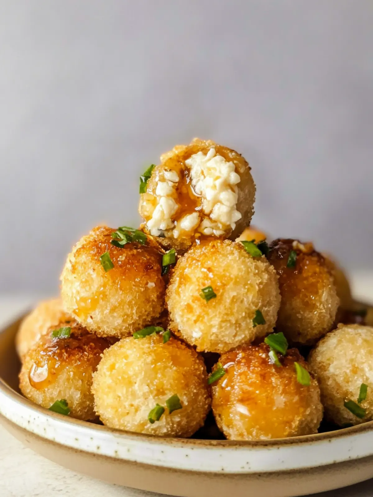Crispy Air Fryer Goat Cheese Balls with Hot Honey Delight 4 Air Fryer Goat Cheese Balls with Hot Honey