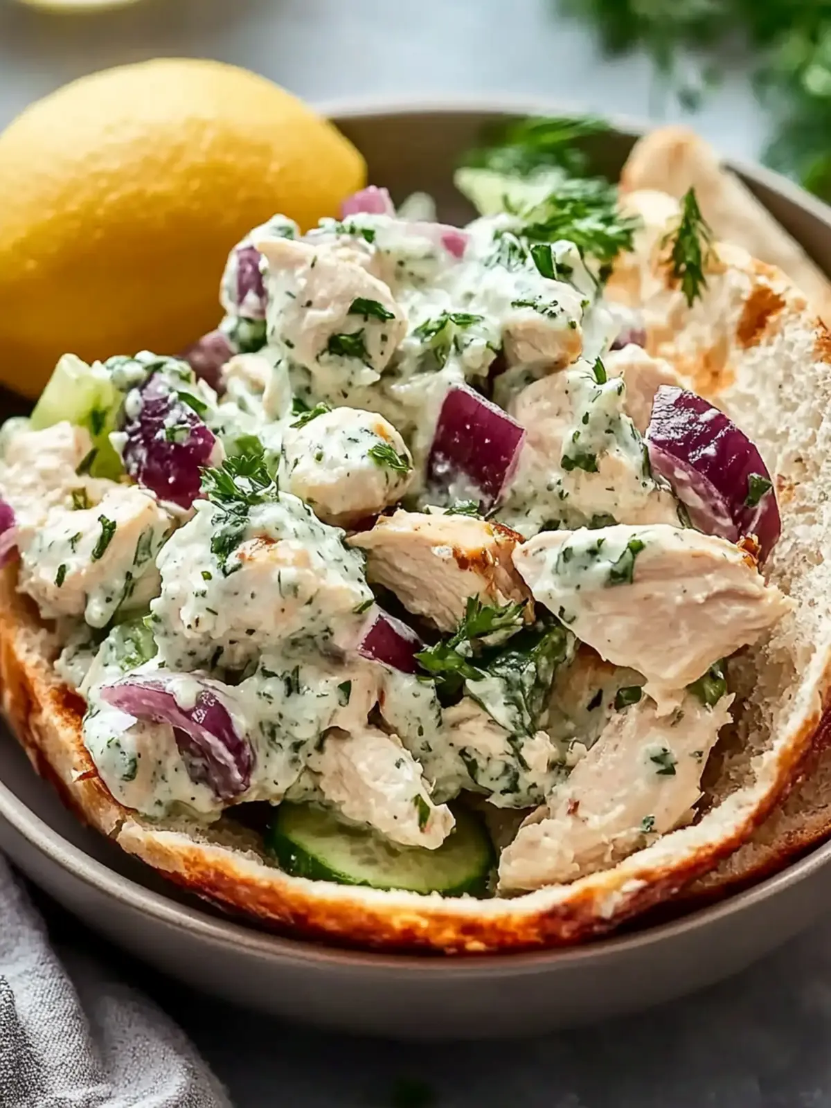 Zesty Tzatziki Chicken Salad for Quick Mediterranean Bliss 4 Tzatziki Chicken Salad