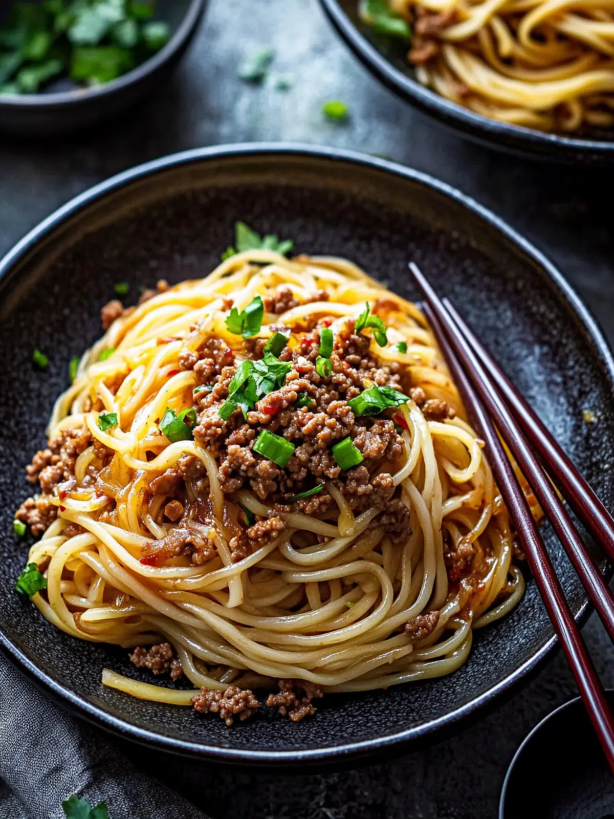 Savory Asian Ground Beef Noodles Ready in 30 Minutes 4 Asian Ground Beef Noodles