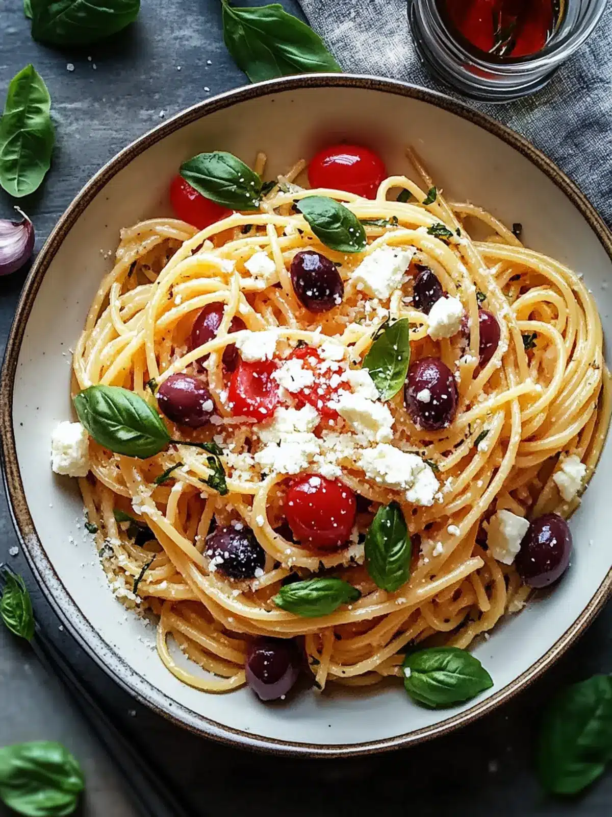 Zesty Greek Pasta with Feta and Olives for a Quick Delight 3 Greek Pasta with Feta and Olives