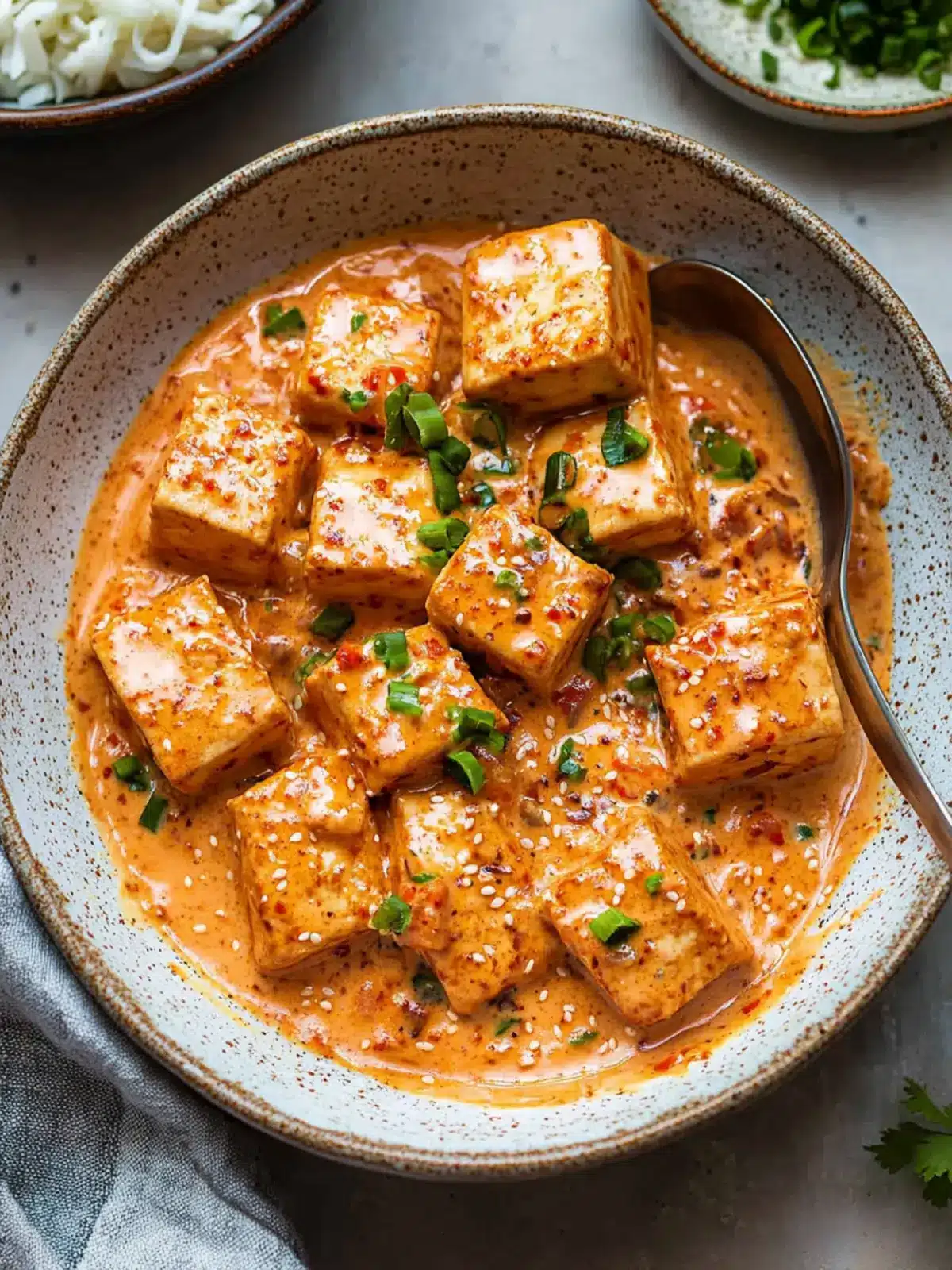 Spicy Tofu with Creamy Coconut Sauce for Flavor Lovers 4 Spicy Tofu with Creamy Coconut Sauce