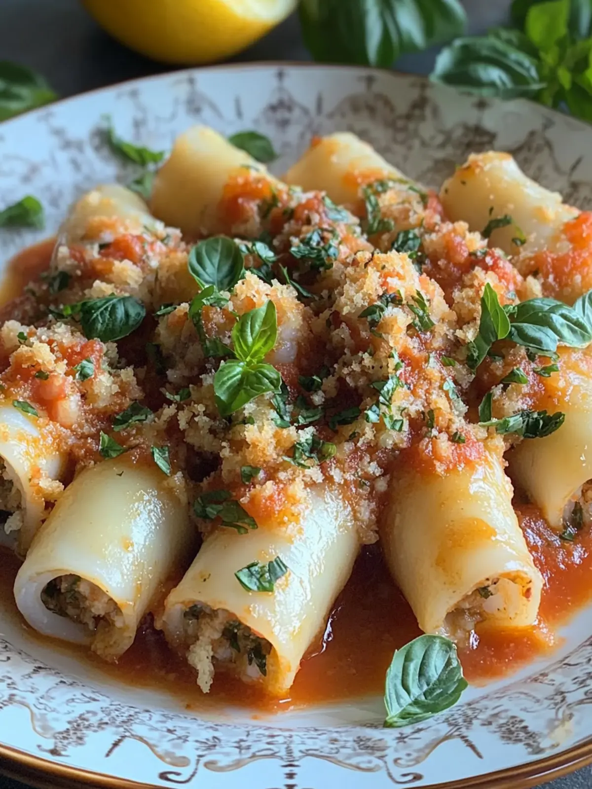 Italian Stuffed Calamari: A Quick, Delicious Gluten-Free Treat 5 Italian Stuffed Calamari