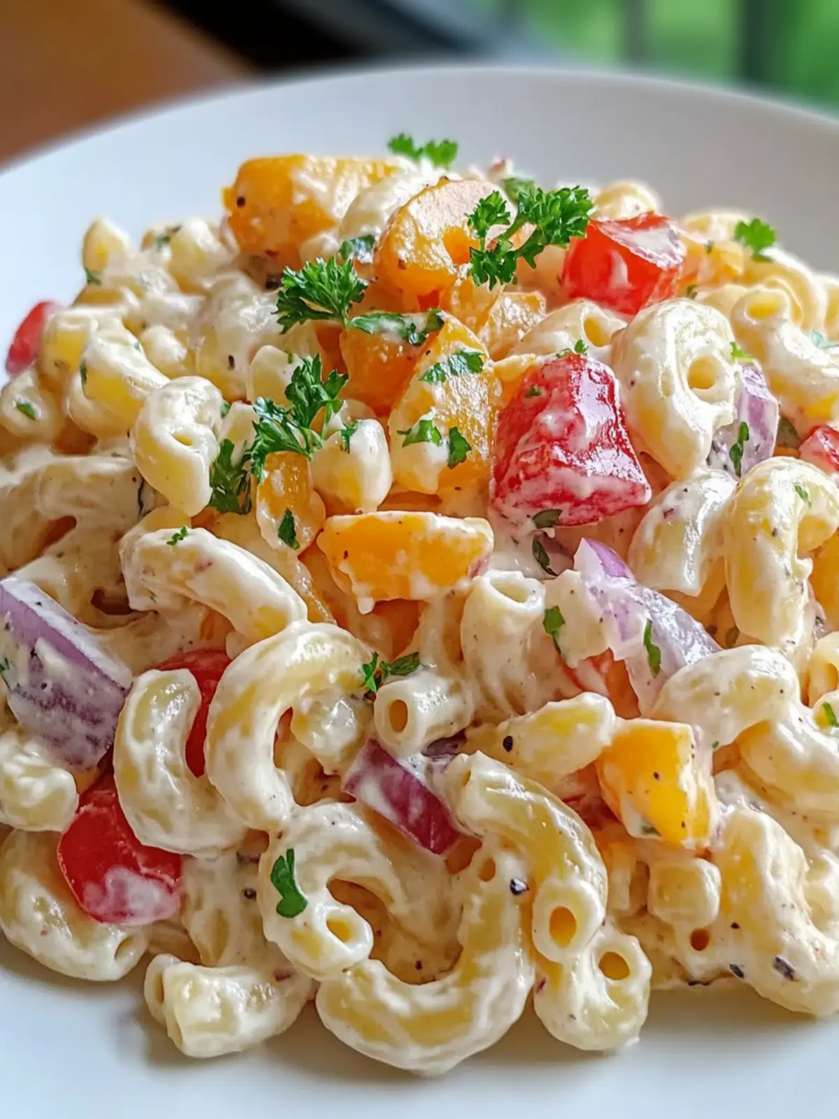 Zesty Creamy Mac-Daddi-Roni Pasta Salad for Summer Fun 2 Zesty Creamy Mac-Daddi-Roni Pasta Salad