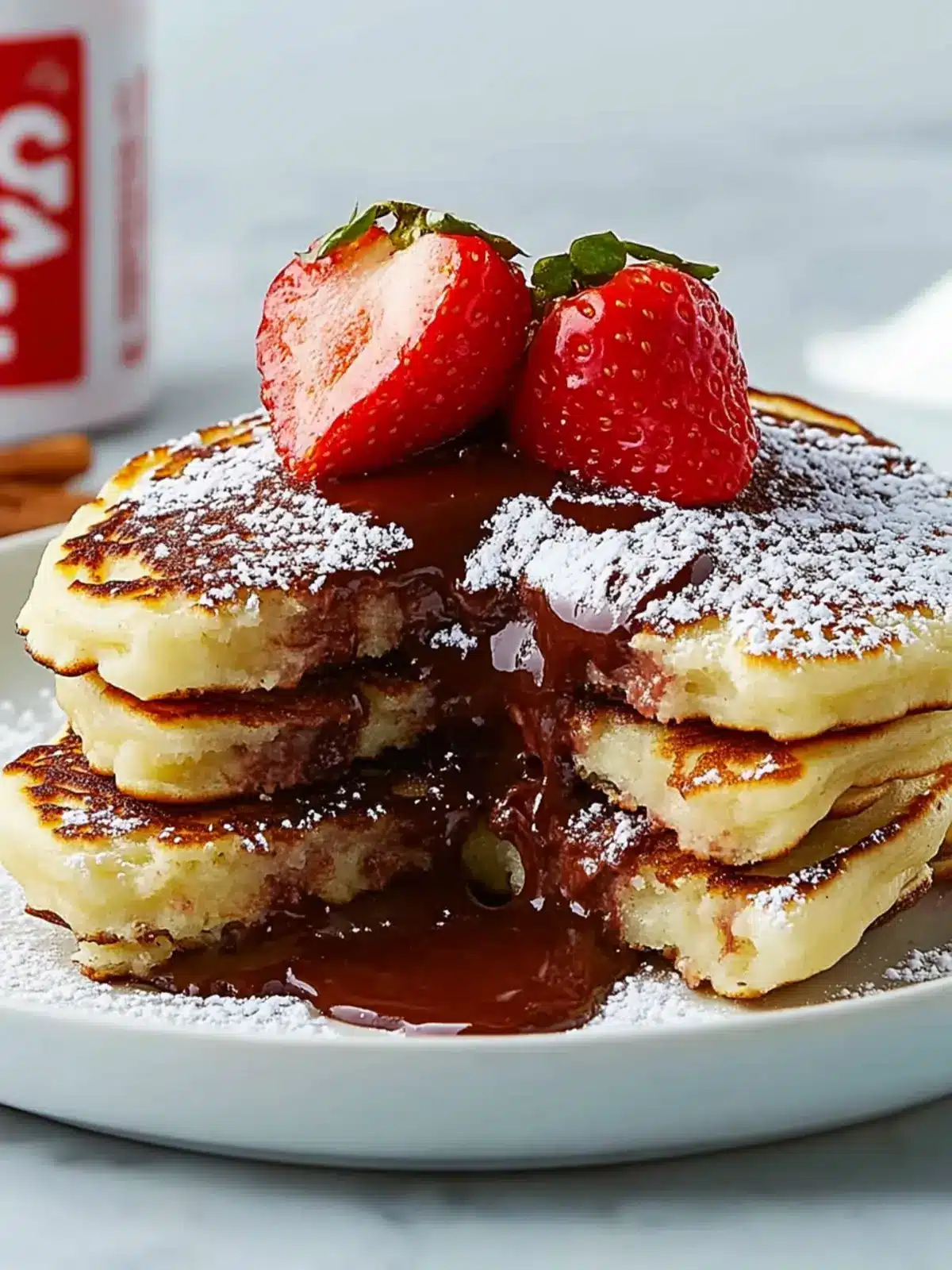 Indulge with Nutella Stuffed Pancakes: Easy Breakfast Bliss 2 Nutella Stuffed Pancakes