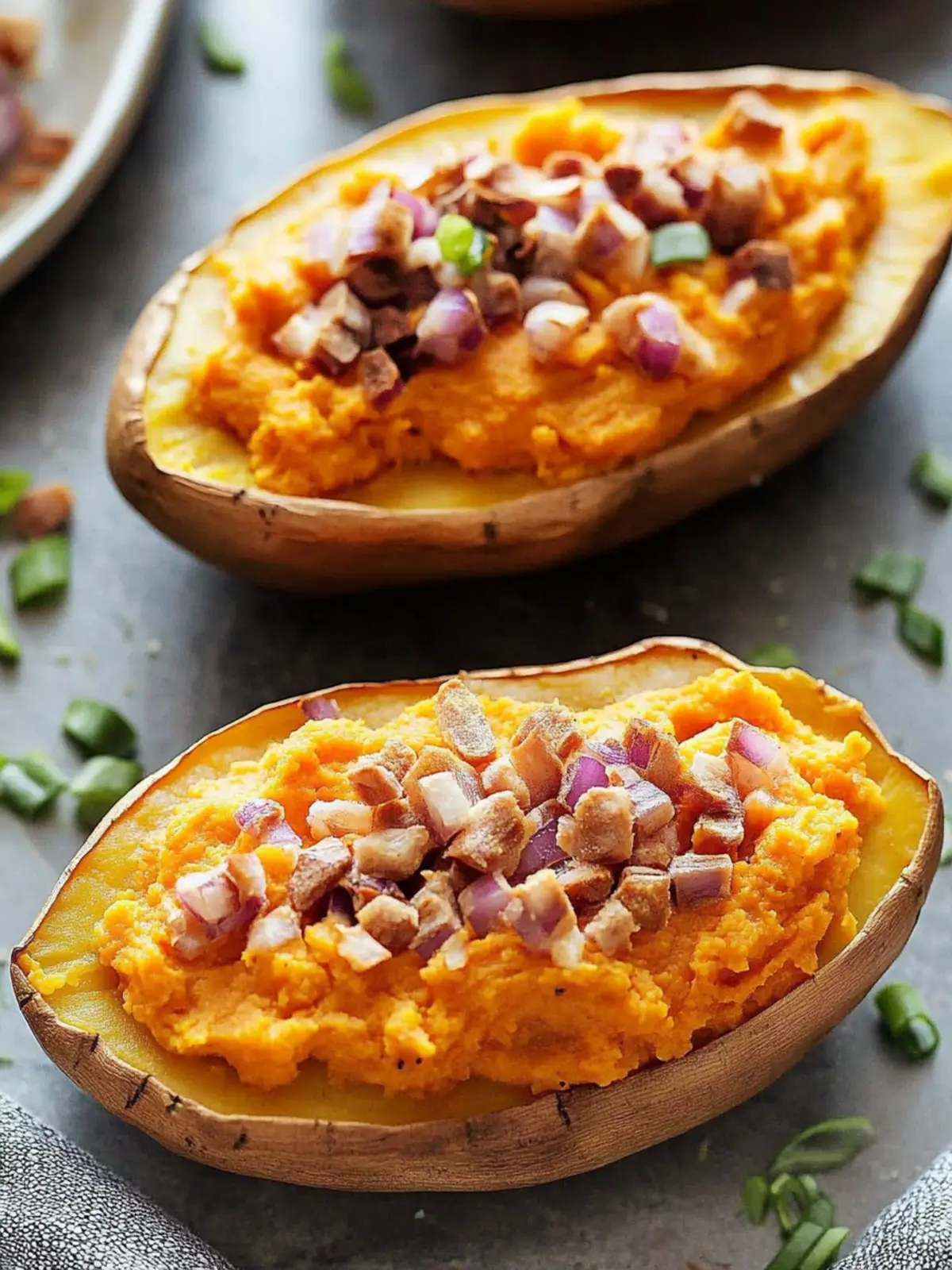Delicious Twice Baked Sweet Potatoes with Sweet and Savory Toppings 3 Twice Baked Sweet Potatoes