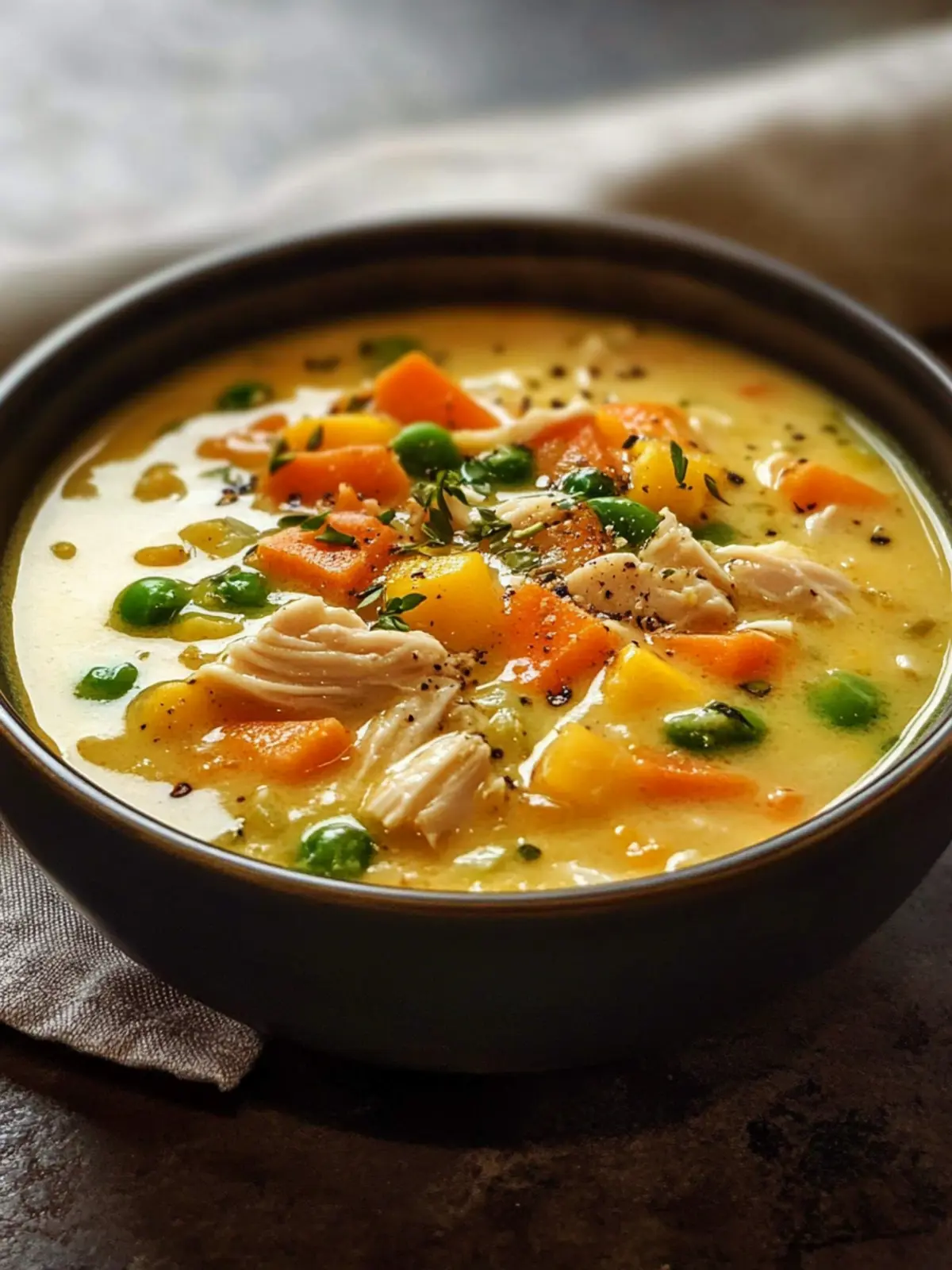 Hearty Cheesy Turkey and Vegetable Soup for Cozy Nights 5 Cheesy Turkey and Vegetable Soup