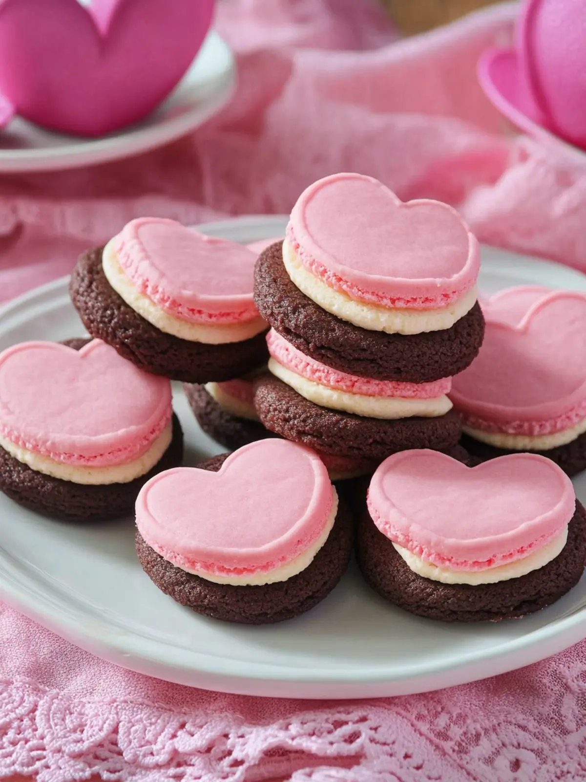 Valentine Sandwich Cookies