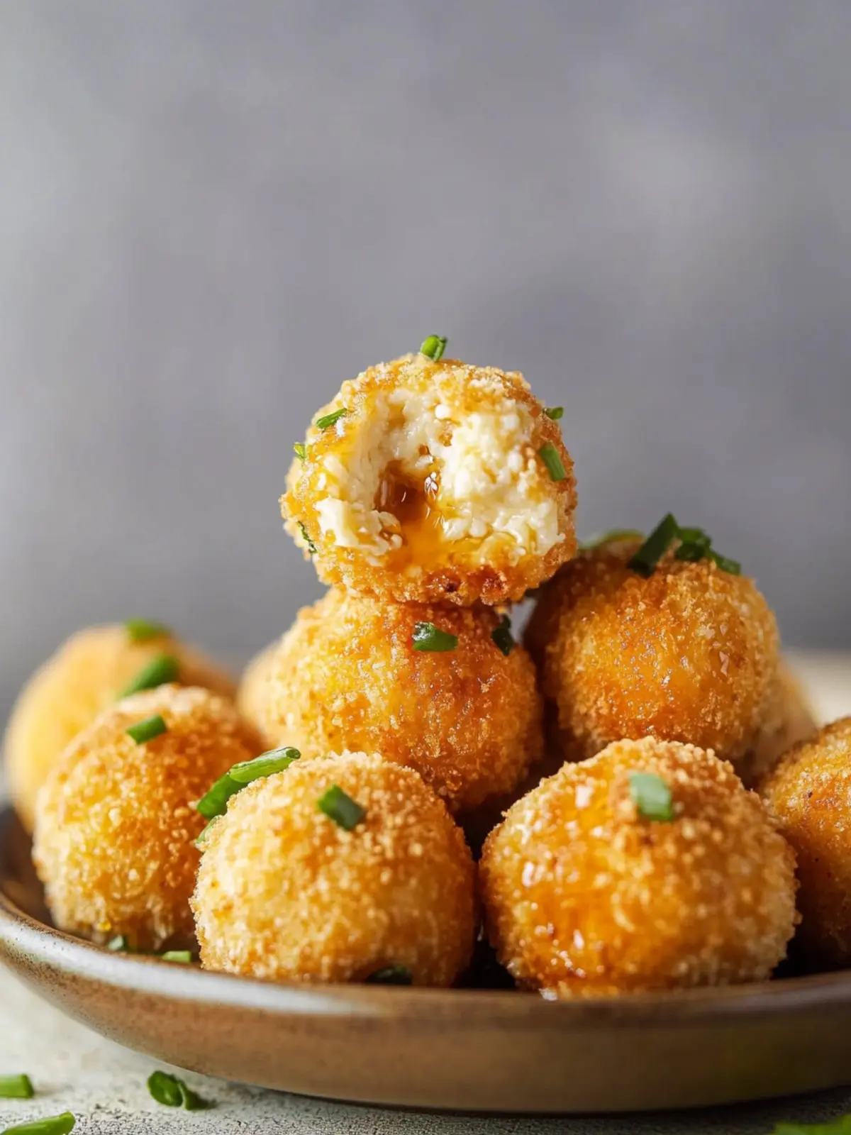 Crispy Air Fryer Goat Cheese Balls with Hot Honey Delight 2 Air Fryer Goat Cheese Balls with Hot Honey