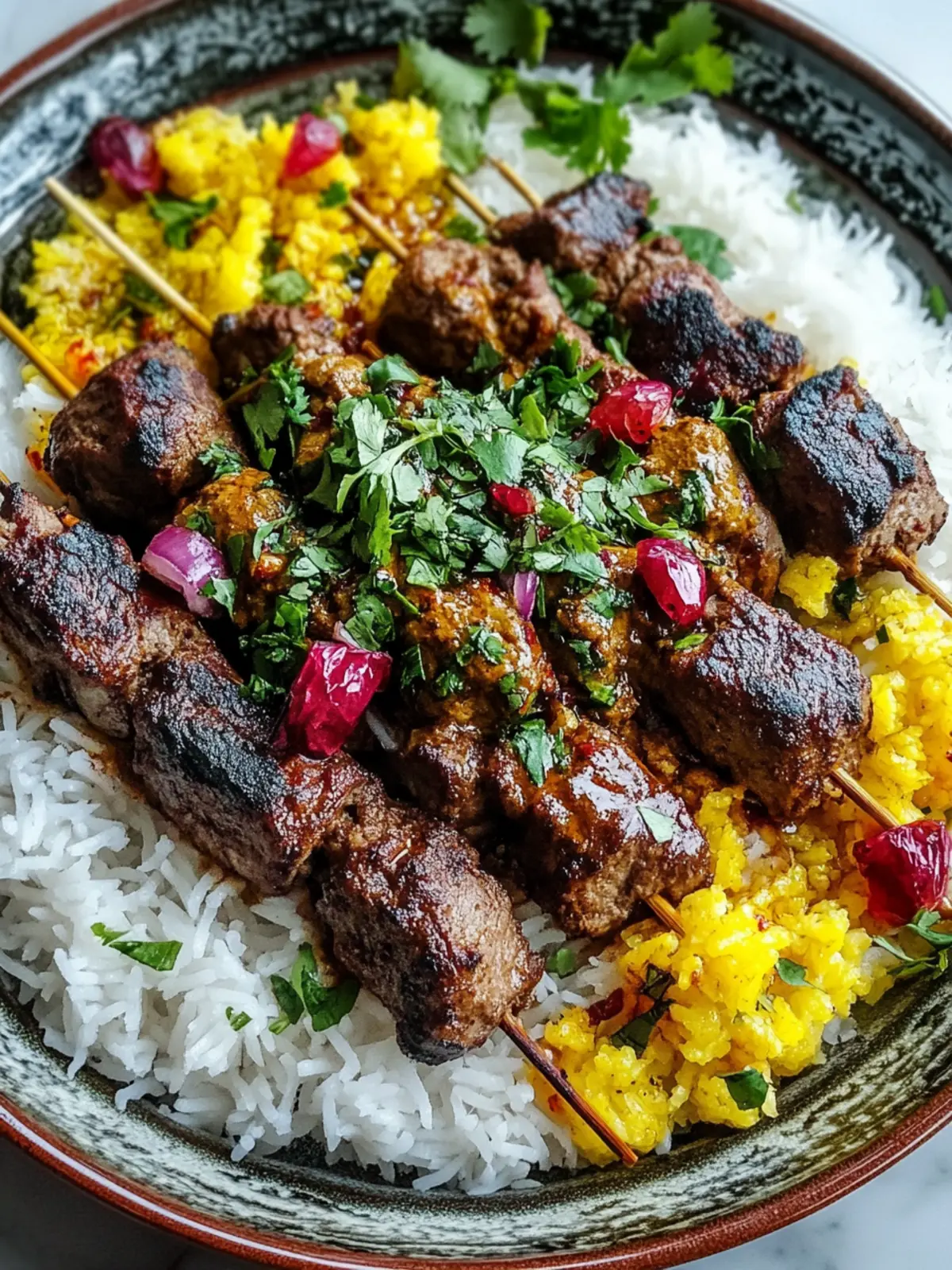 Persian Shish Andaz: Tender Meat in a Sweet Pomegranate Sauce 4 Persian Shish Andaz
