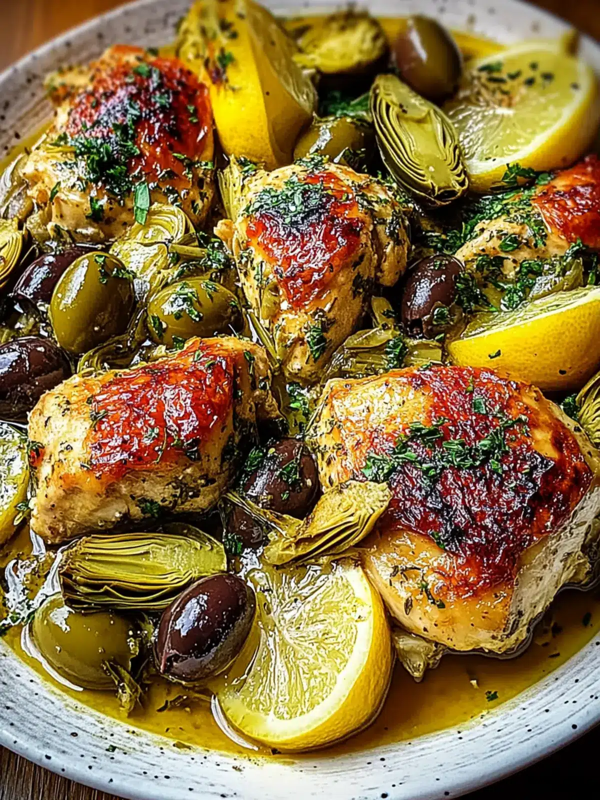 Mediterranean Lemon Chicken with Artichokes & Olives Bliss 5 Mediterranean Lemon Chicken with Artichokes & Olives