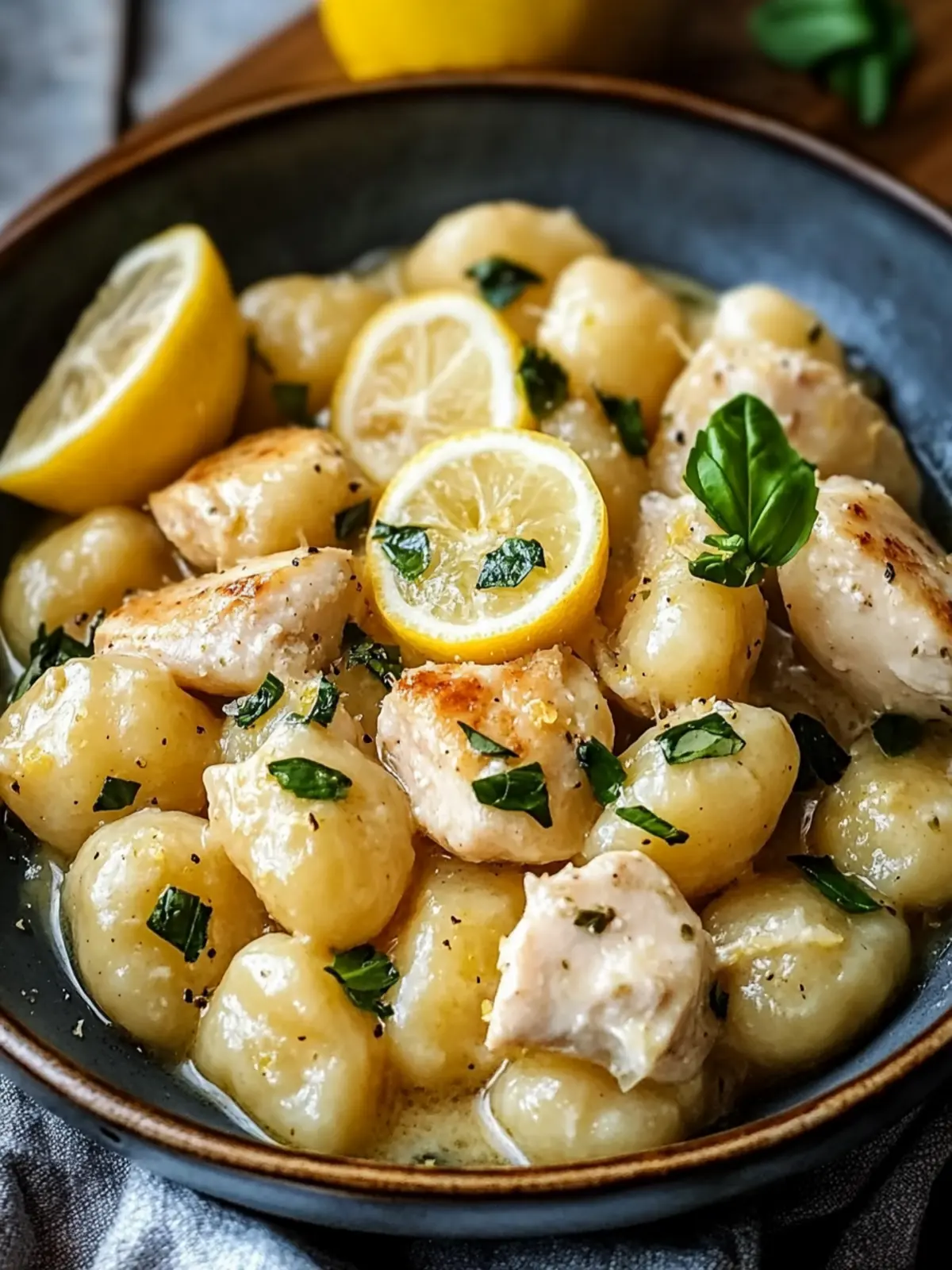 Creamy Lemon Chicken Gnocchi for a Quick Comfort Meal 4 Lemon Chicken Gnocchi