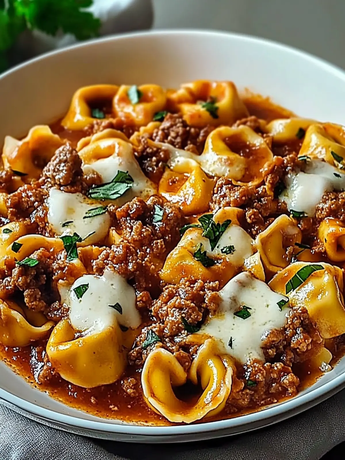 Comforting Beefy Tortellini Bake for Cozy Nights In 3 Beefy Tortellini Bake