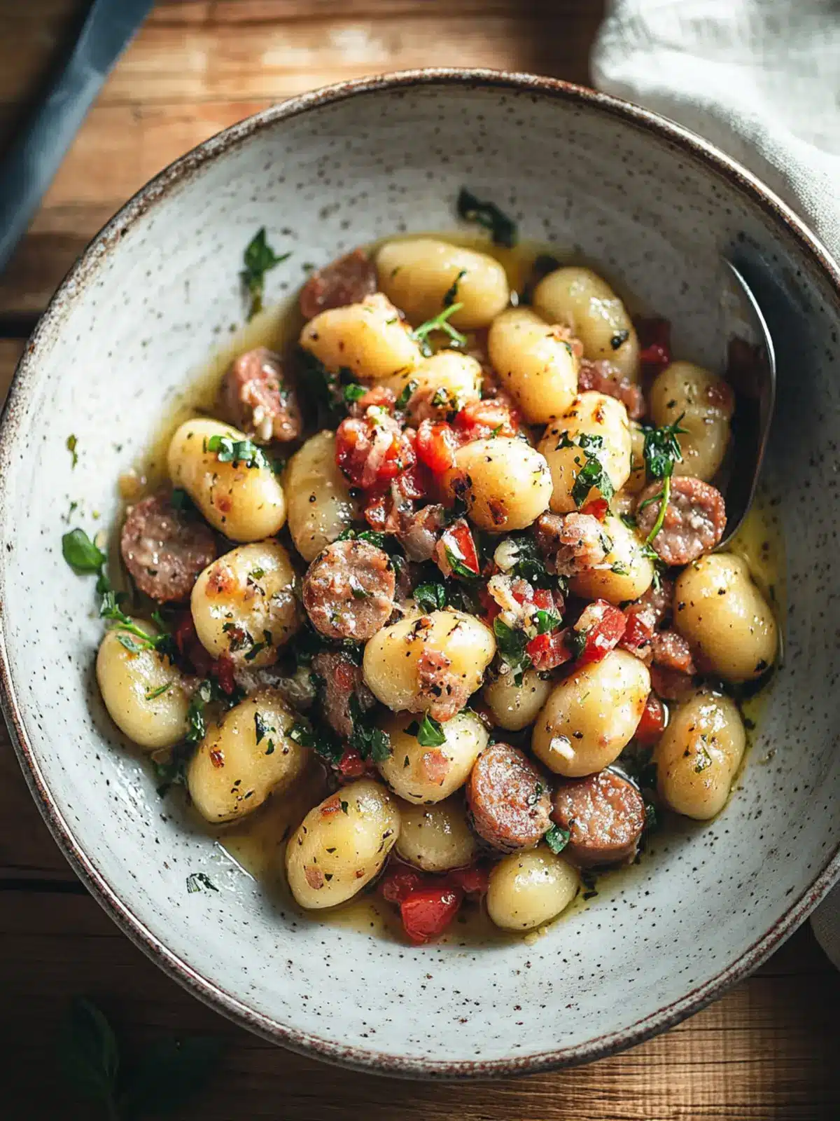 Savory Garlic Butter Gnocchi with Sausage in 30 Minutes 2 Garlic Butter Gnocchi with Sausage