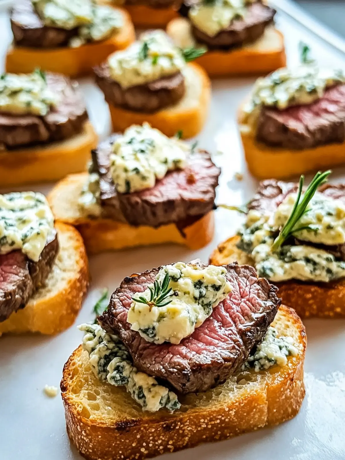 Beef Tenderloin Gorgonzola Crostini: Elevate Your Appetizer Game 3 Beef Tenderloin Gorgonzola Crostini