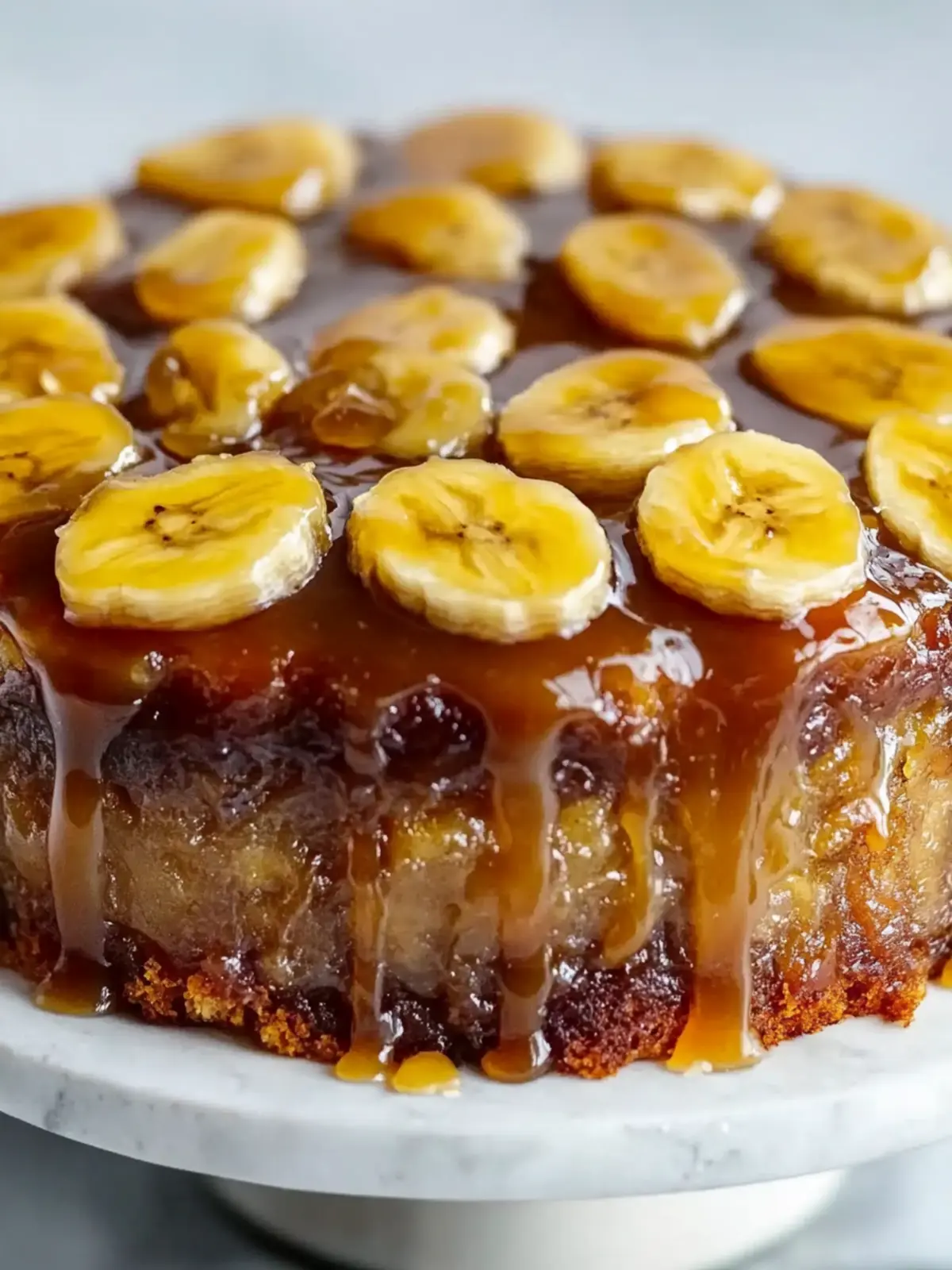 Decadent Banana Upside Down Cake with Caramel Bliss 3 Decadent Banana Upside Down Cake with Caramel