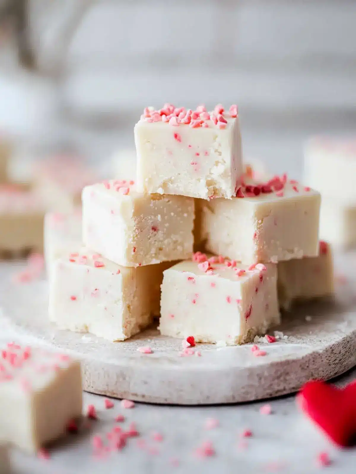 3-Ingredient White Chocolate Fudge: Sweeten Your Valentine's Day 3 3-Ingredient White Chocolate Fudge (Valentine’s Day Recipe)